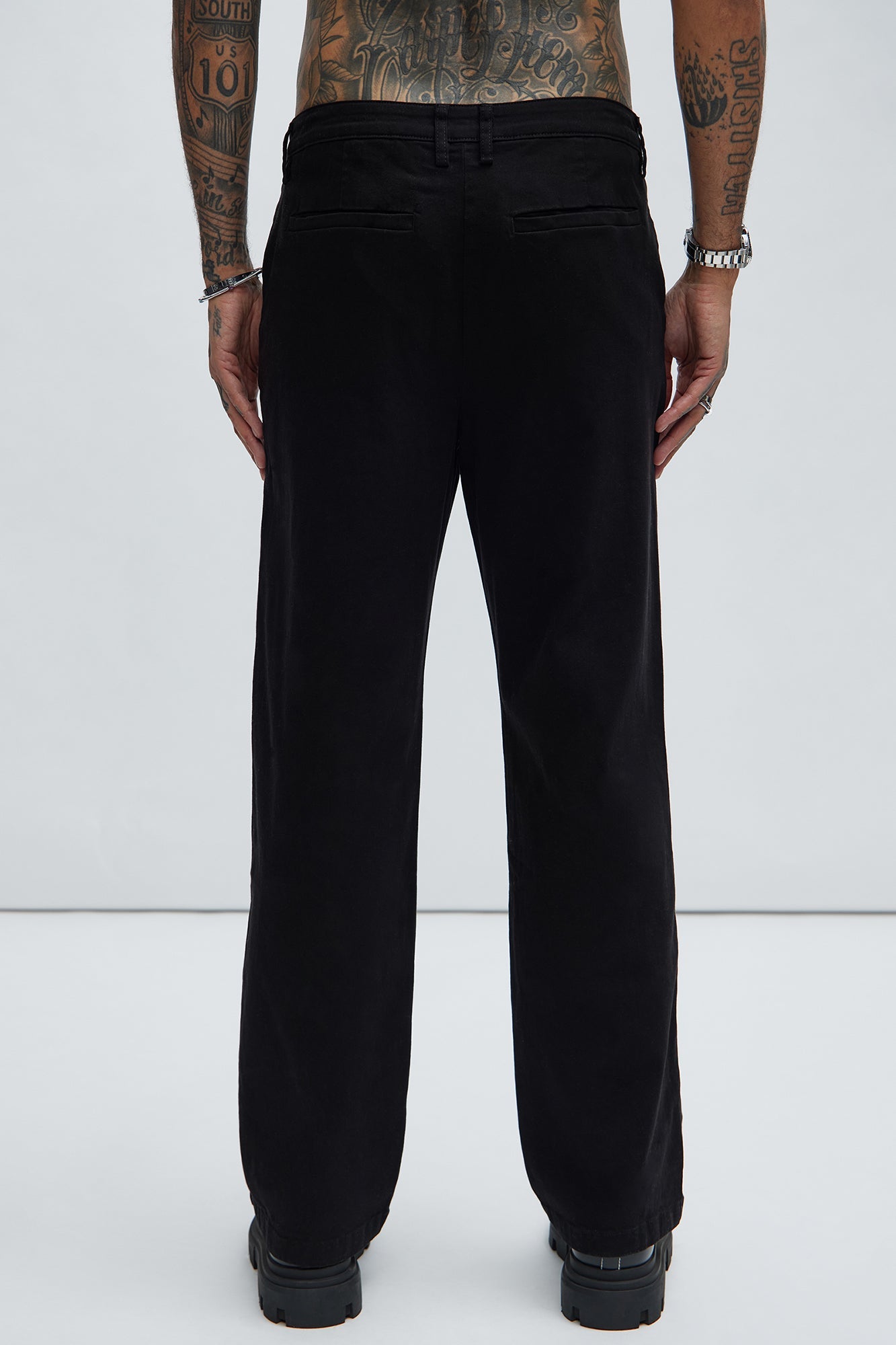 Mac Chino Straight Pants - Black