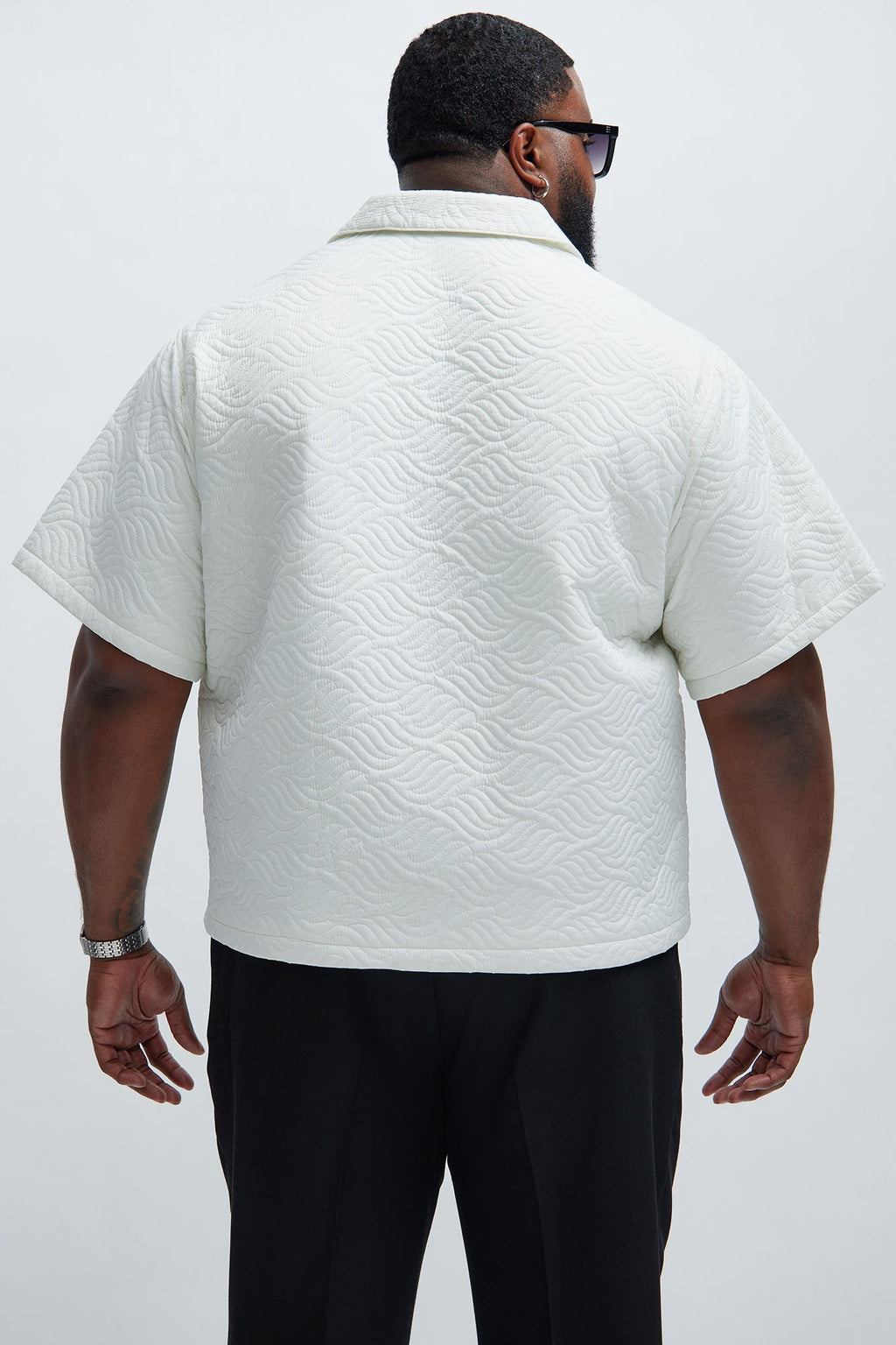 Java Quilted Nylon Shirt - White