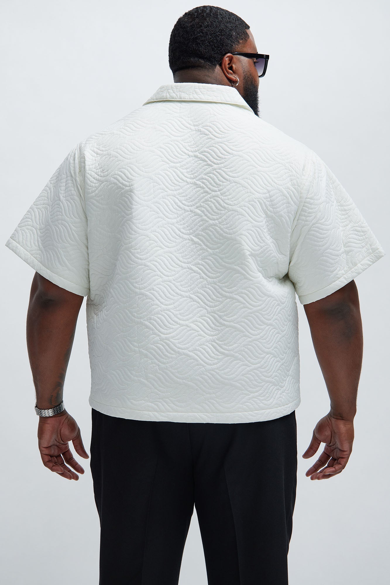 Java Quilted Nylon Shirt - White