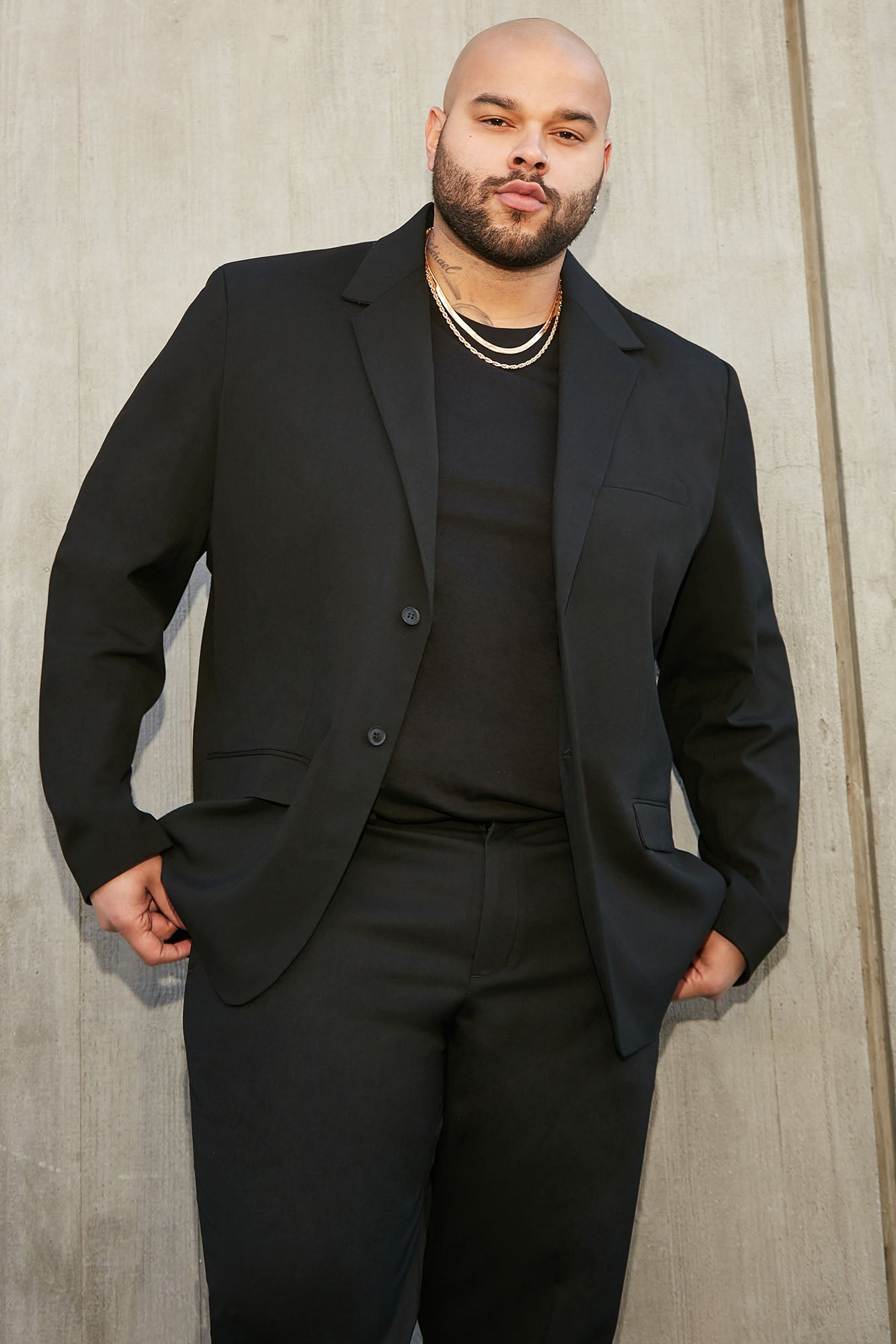 The Modern Stretch Suit Jacket - Black