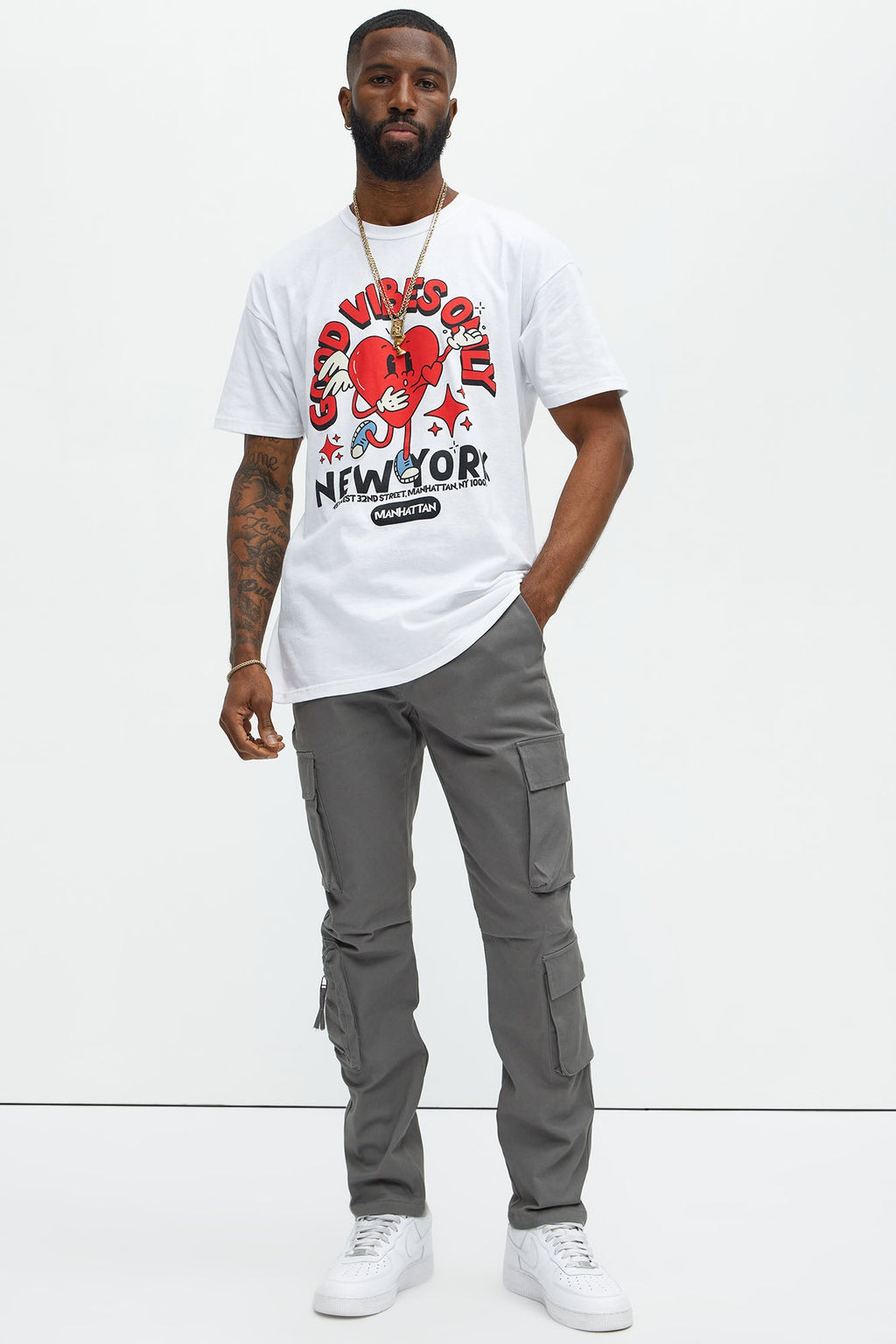 Stay On It Skinny Cargo Pants - Grey
