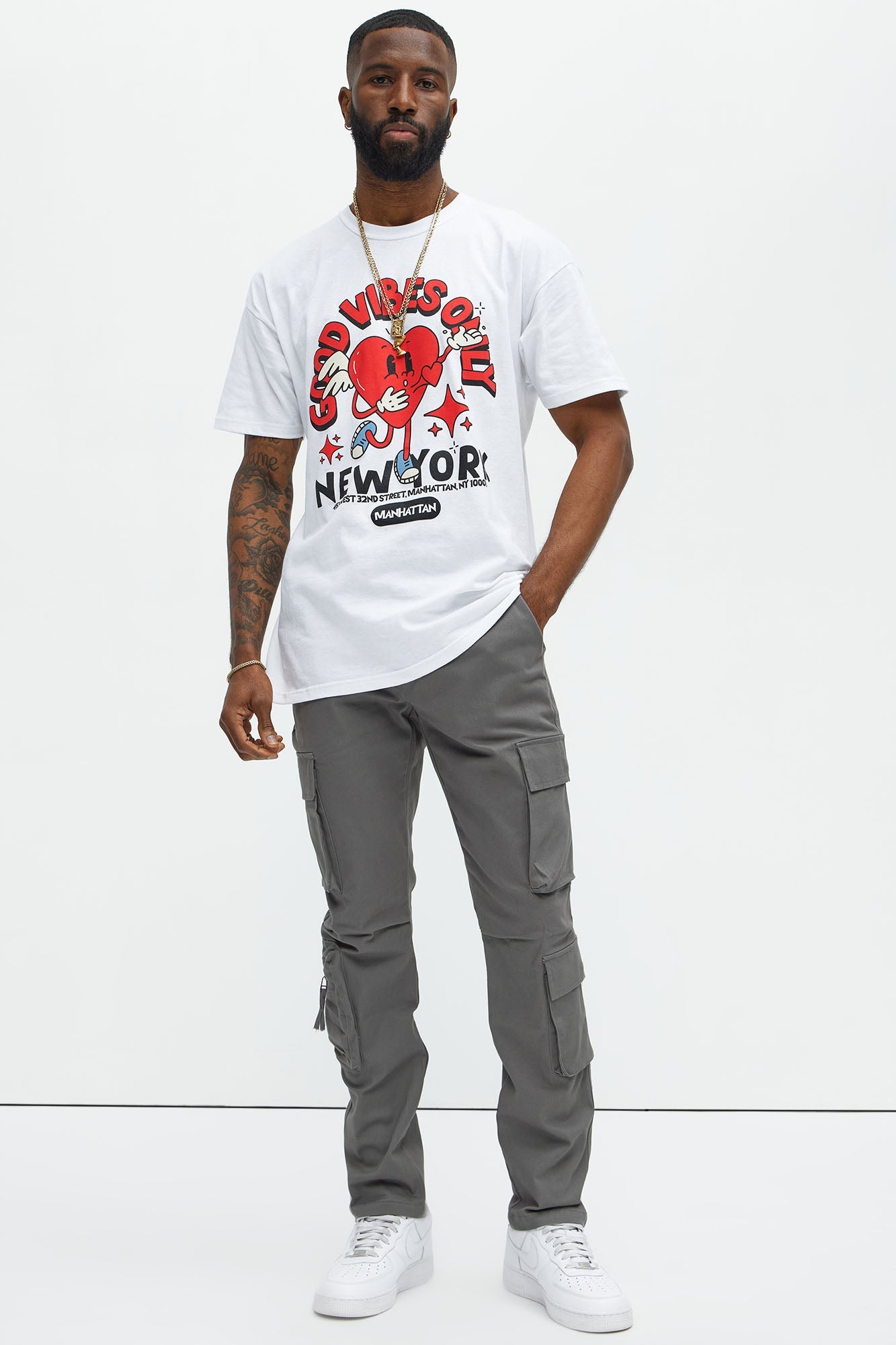 Stay On It Skinny Cargo Pants - Grey