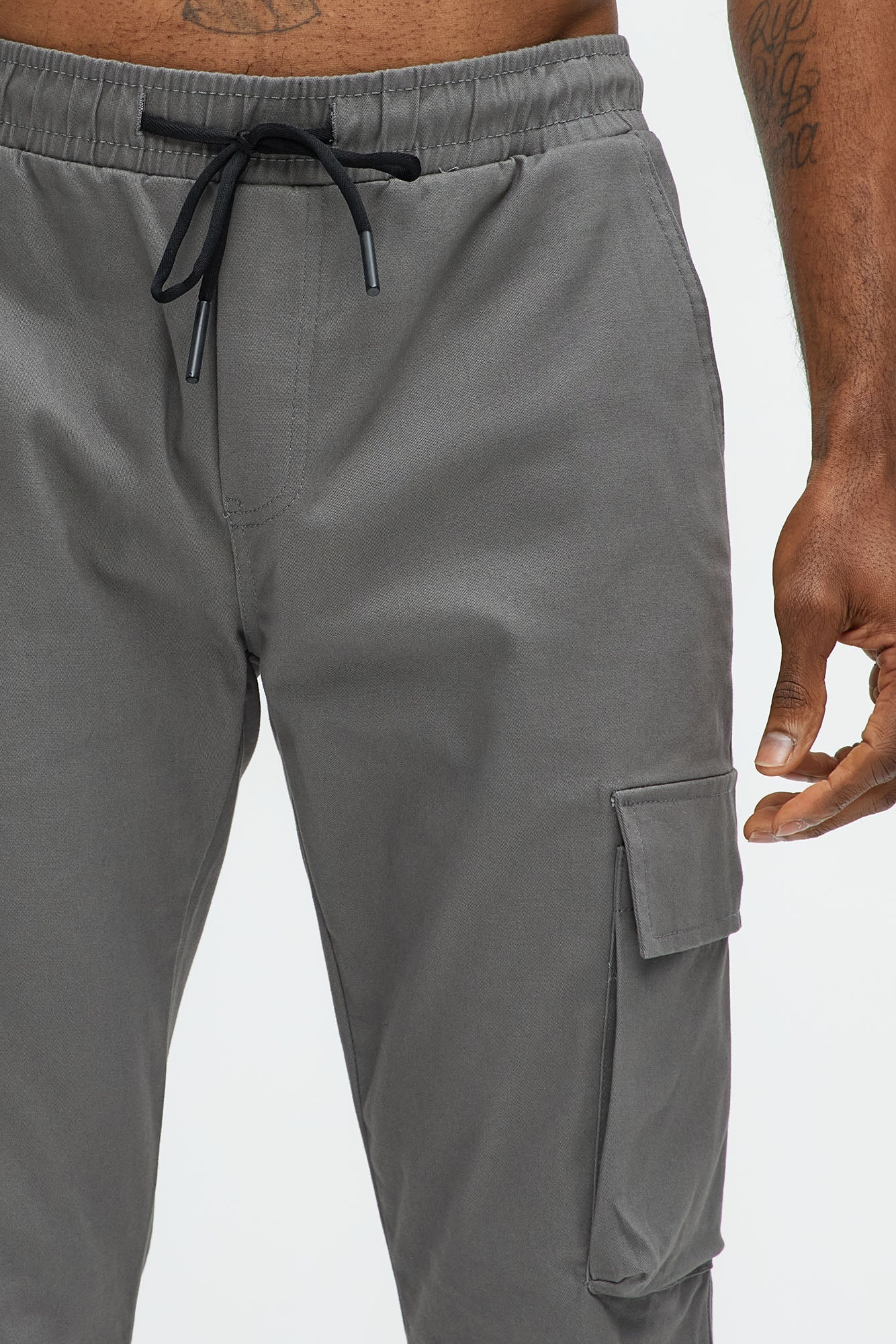 Stay On It Skinny Cargo Pants - Grey