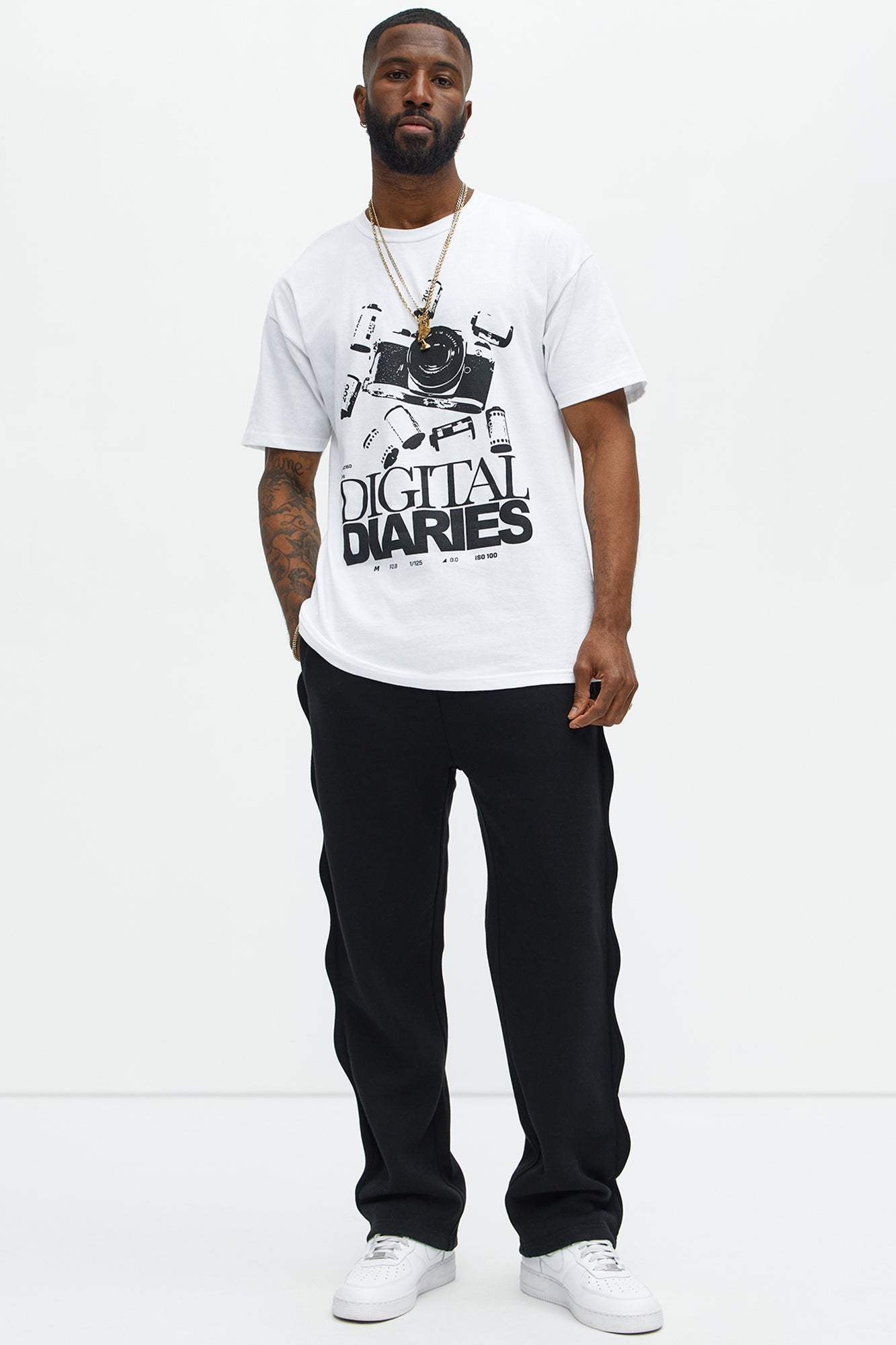 Digital Diaries Short Sleeve Tee - White
