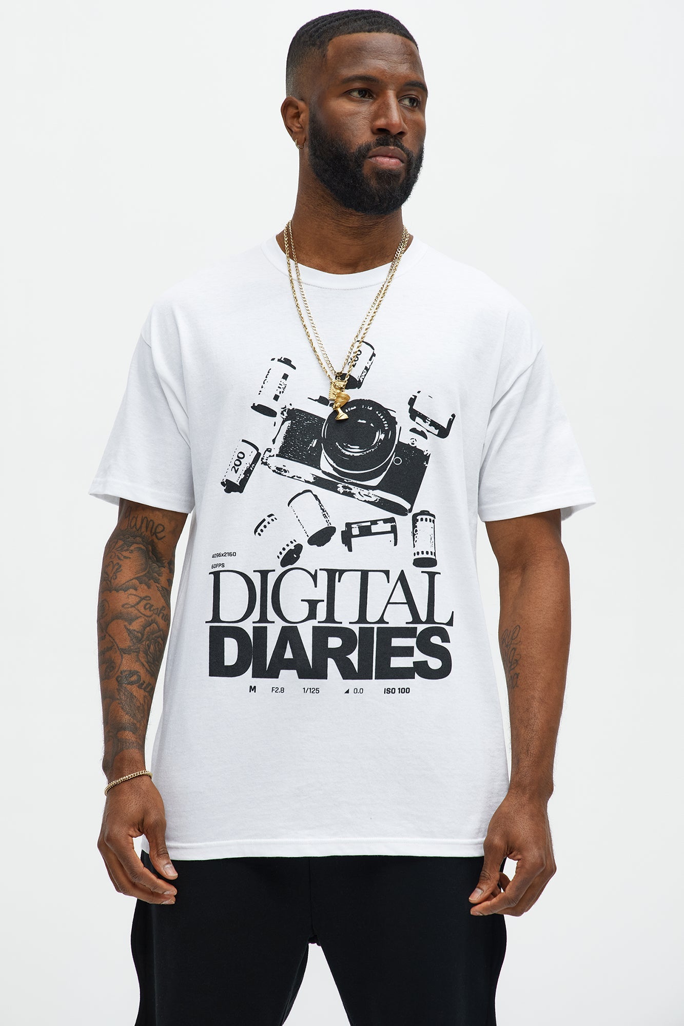 Digital Diaries Short Sleeve Tee - White
