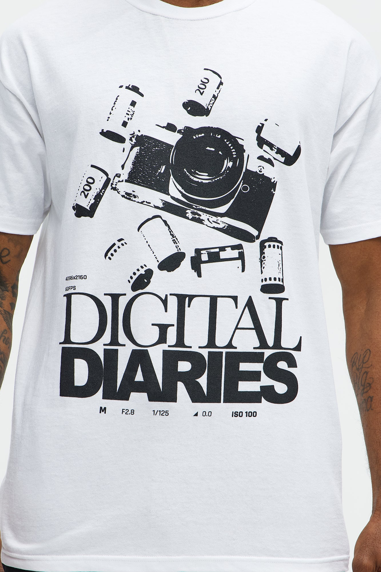 Digital Diaries Short Sleeve Tee - White