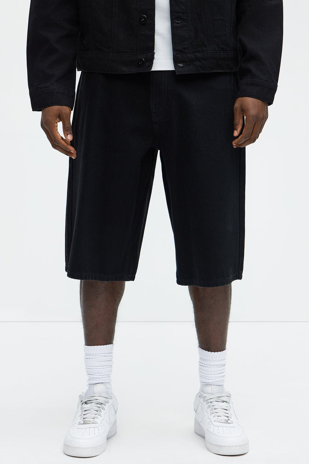 Colin Baggy Denim Short - Black
