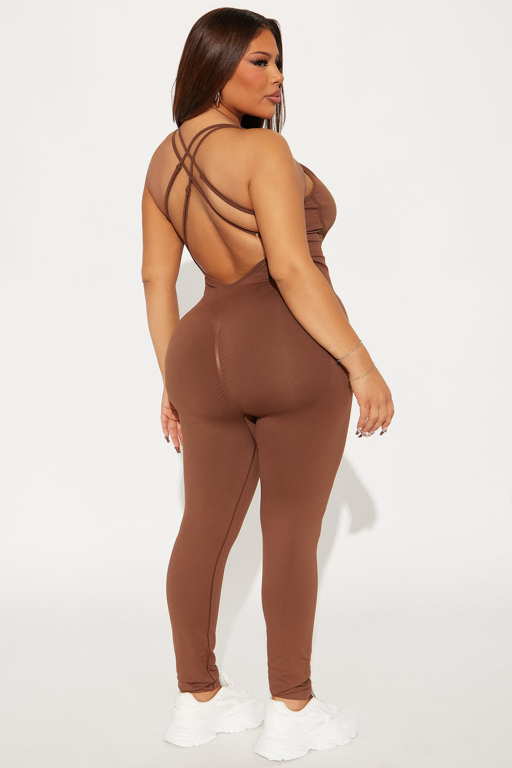 Much Attitude Seamless Active Jumpsuit - Mocha
