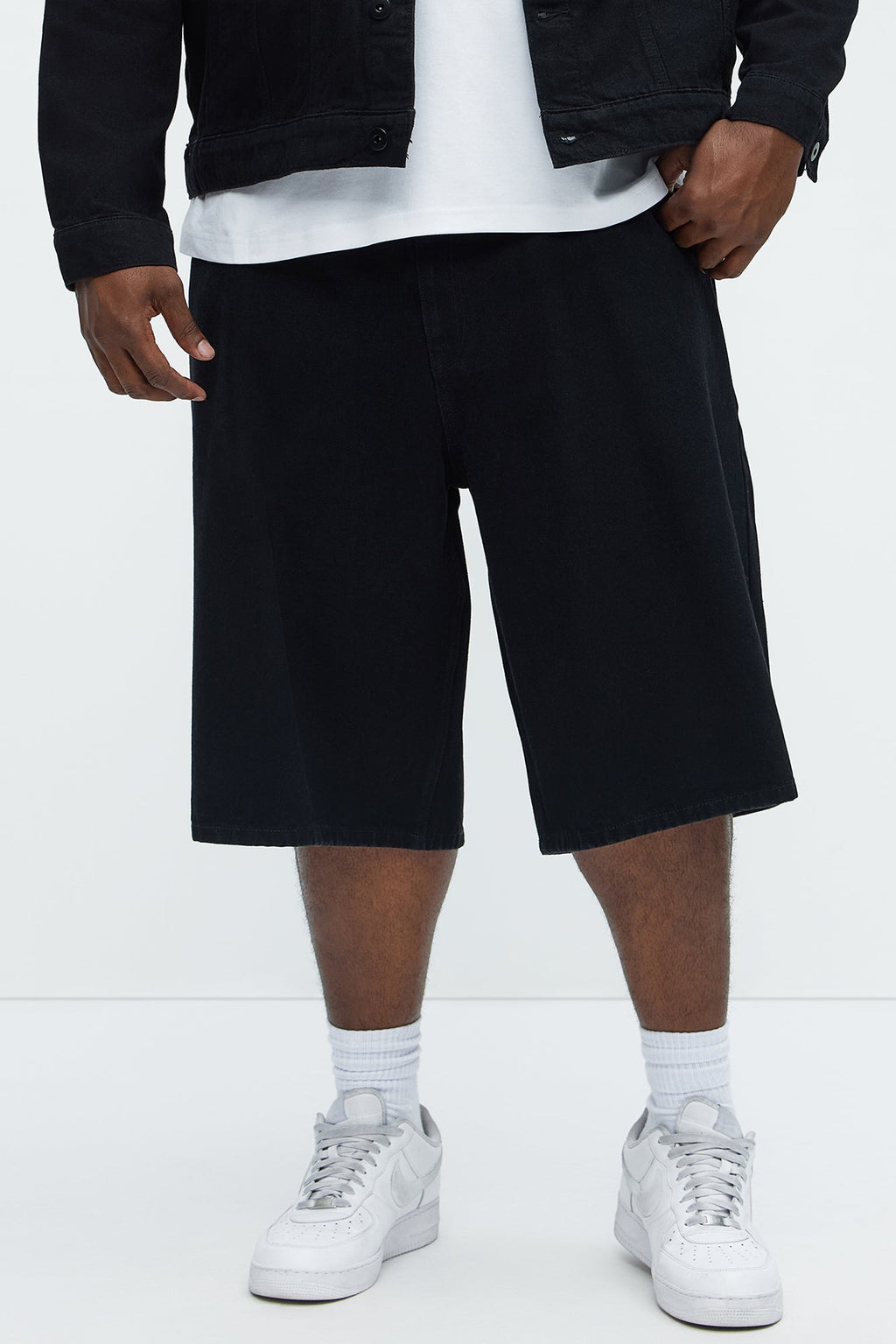 Colin Baggy Denim Short - Black