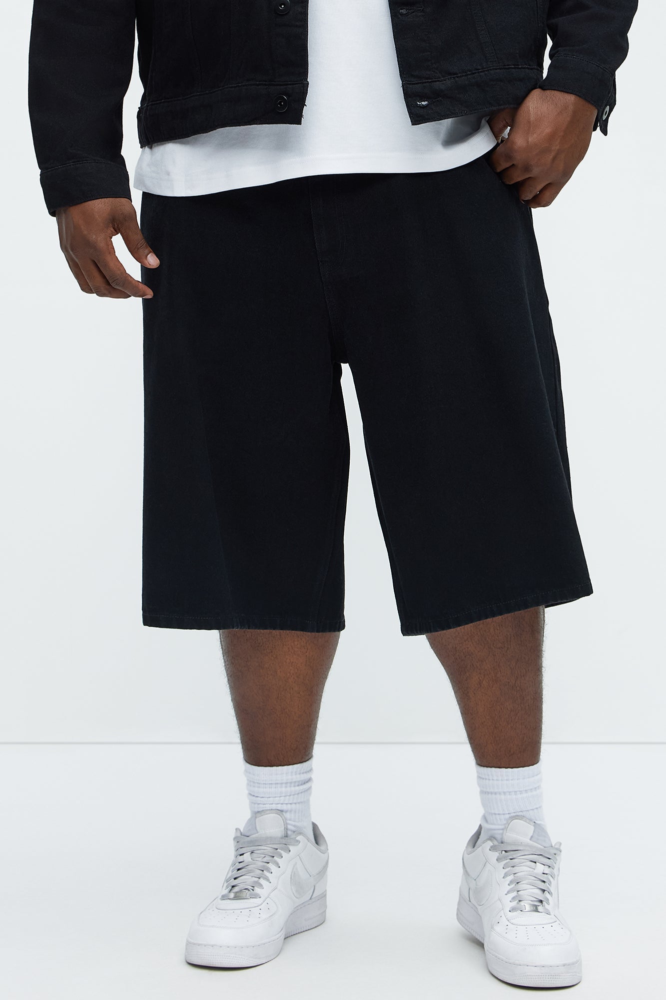 Colin Baggy Denim Short - Black
