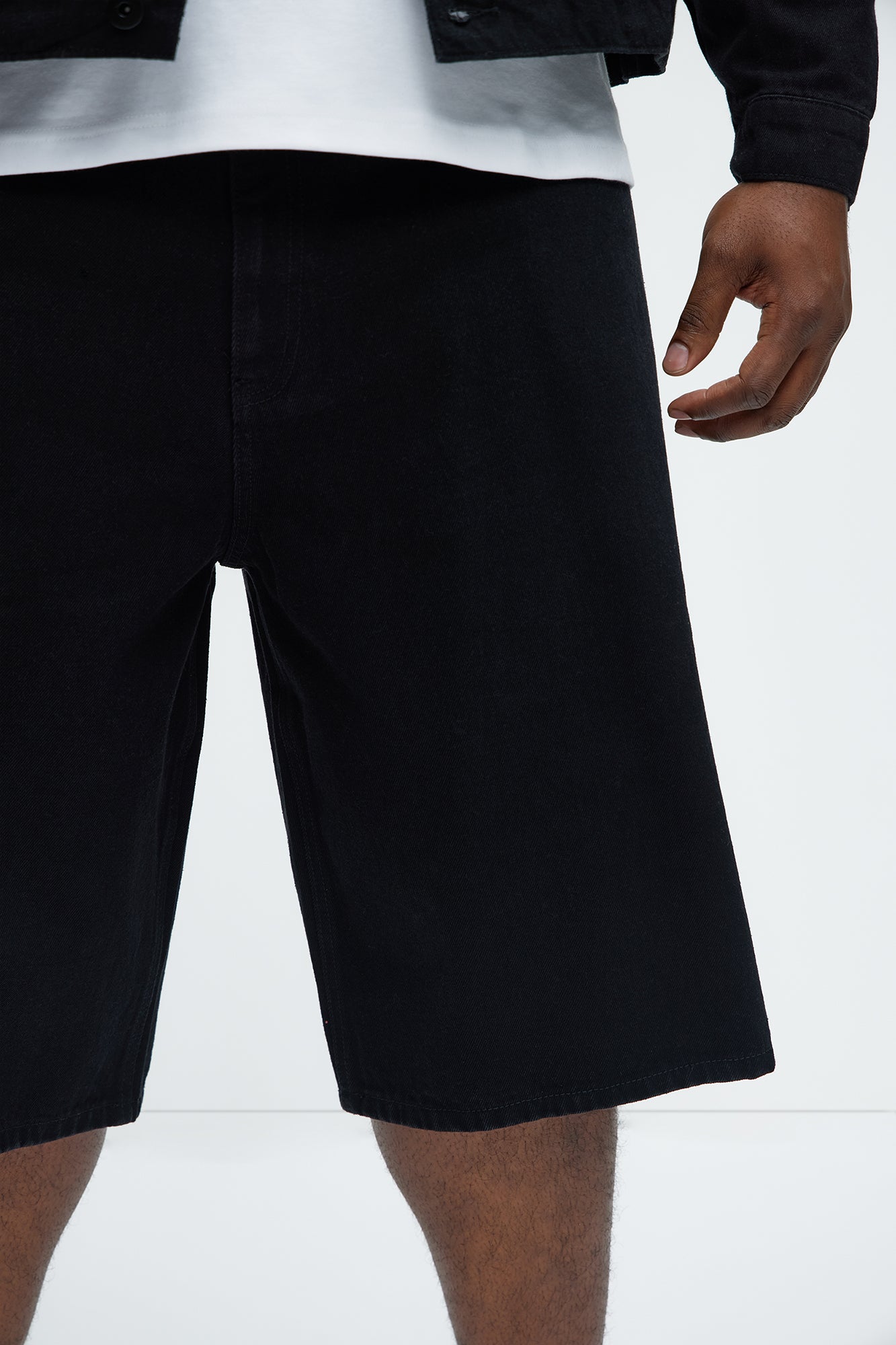 Colin Baggy Denim Short - Black
