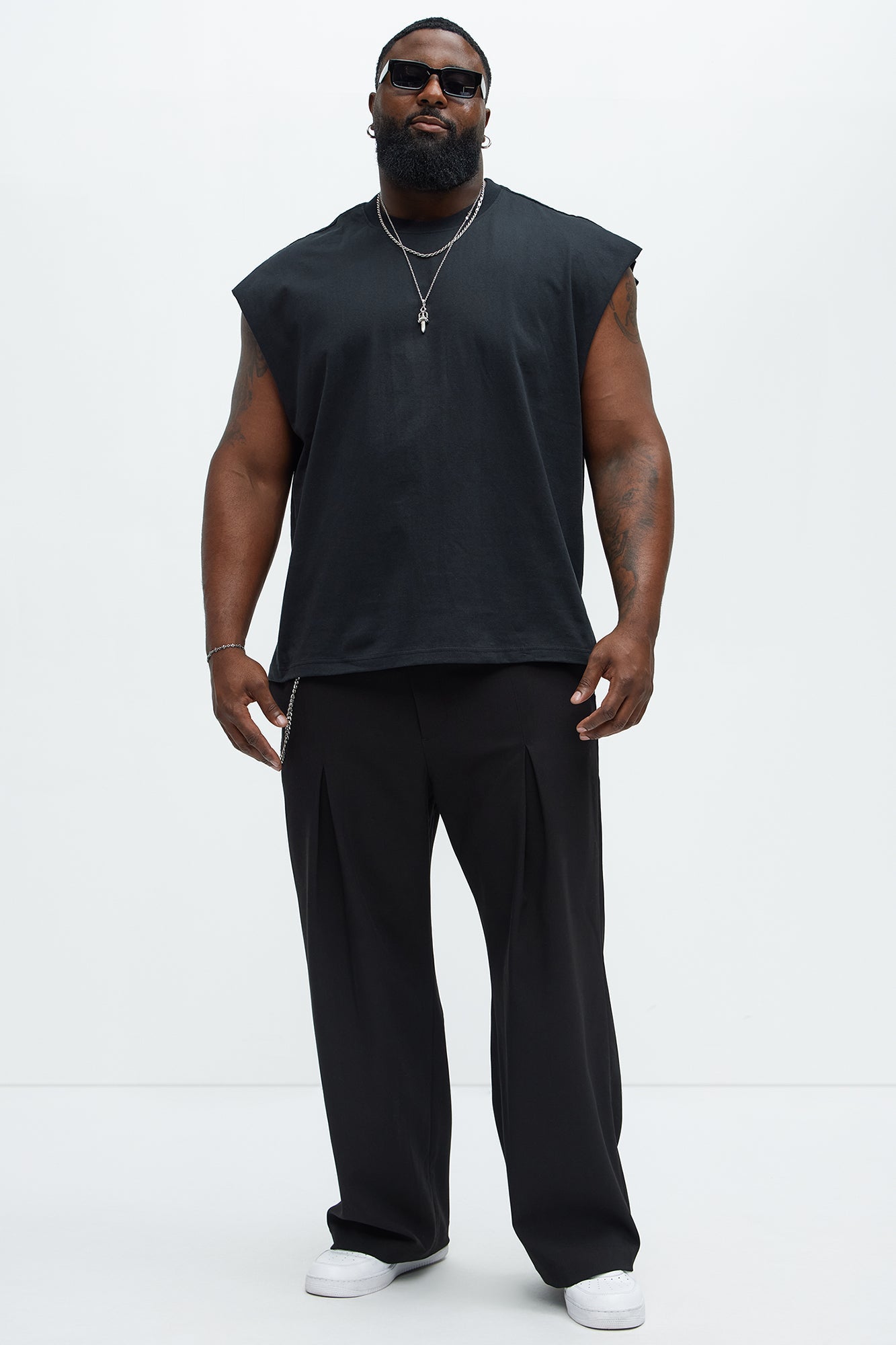 Relaxed Heavyweight Muscle Tee - Black