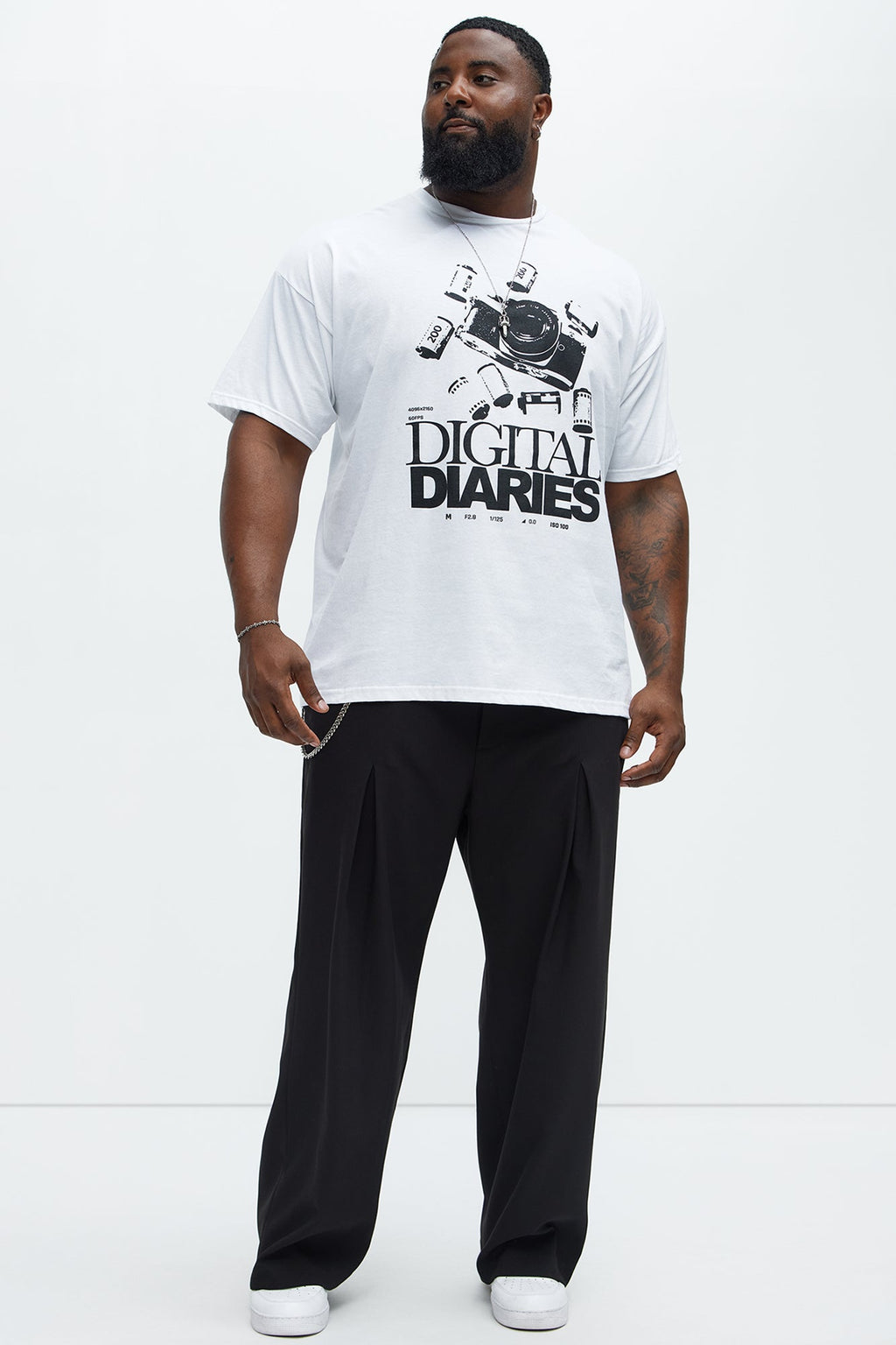 Digital Diaries Short Sleeve Tee - White