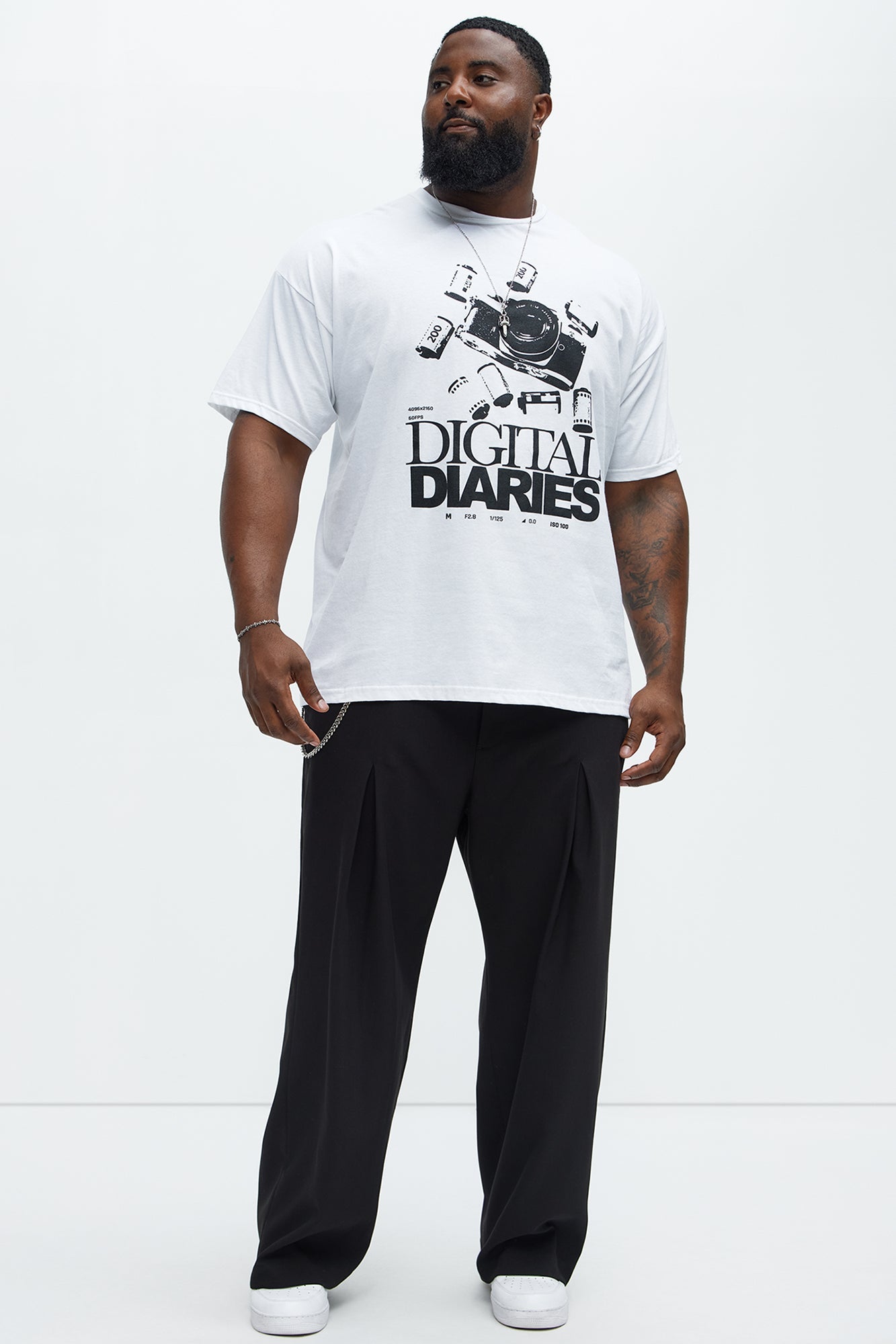 Digital Diaries Short Sleeve Tee - White