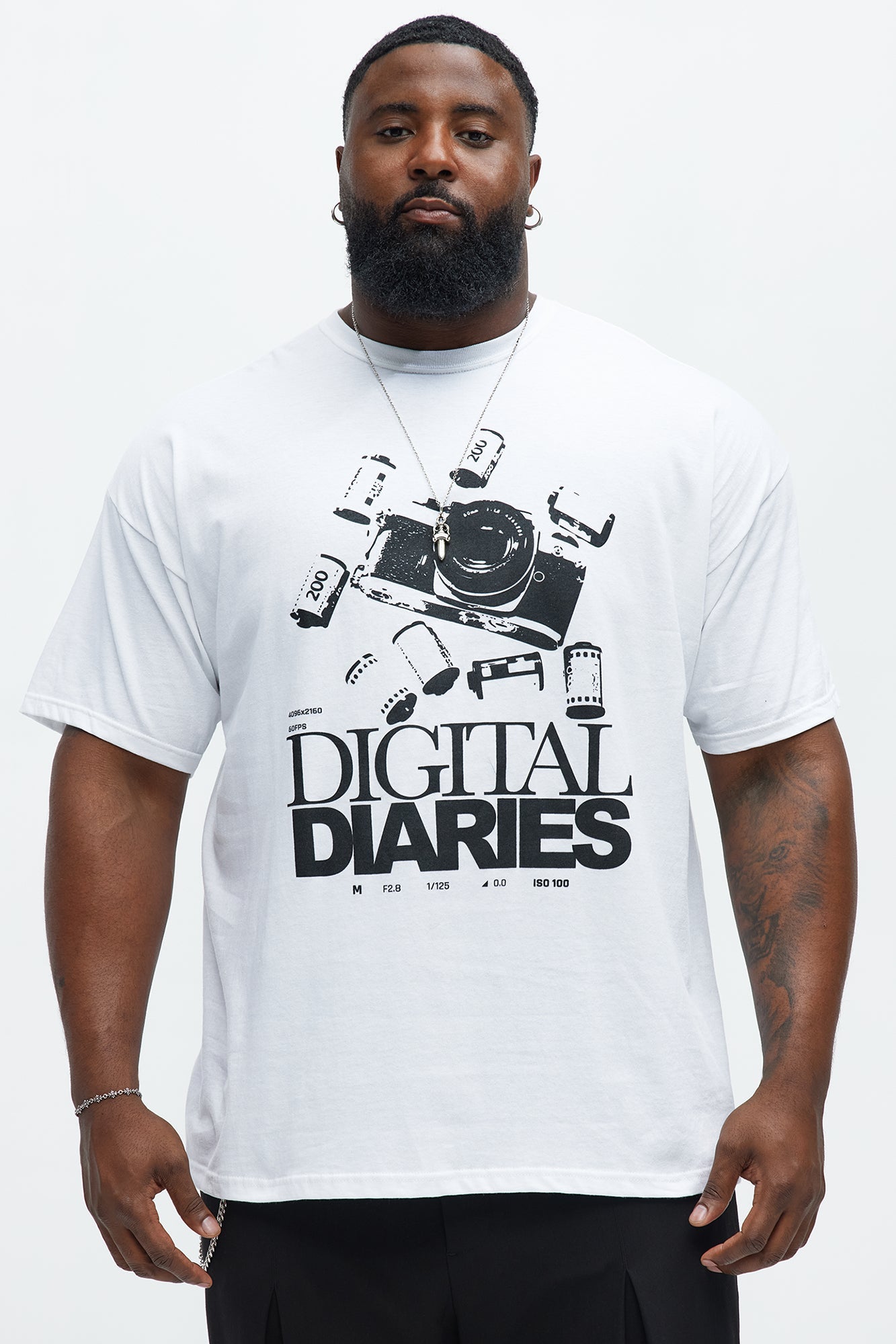 Digital Diaries Short Sleeve Tee - White