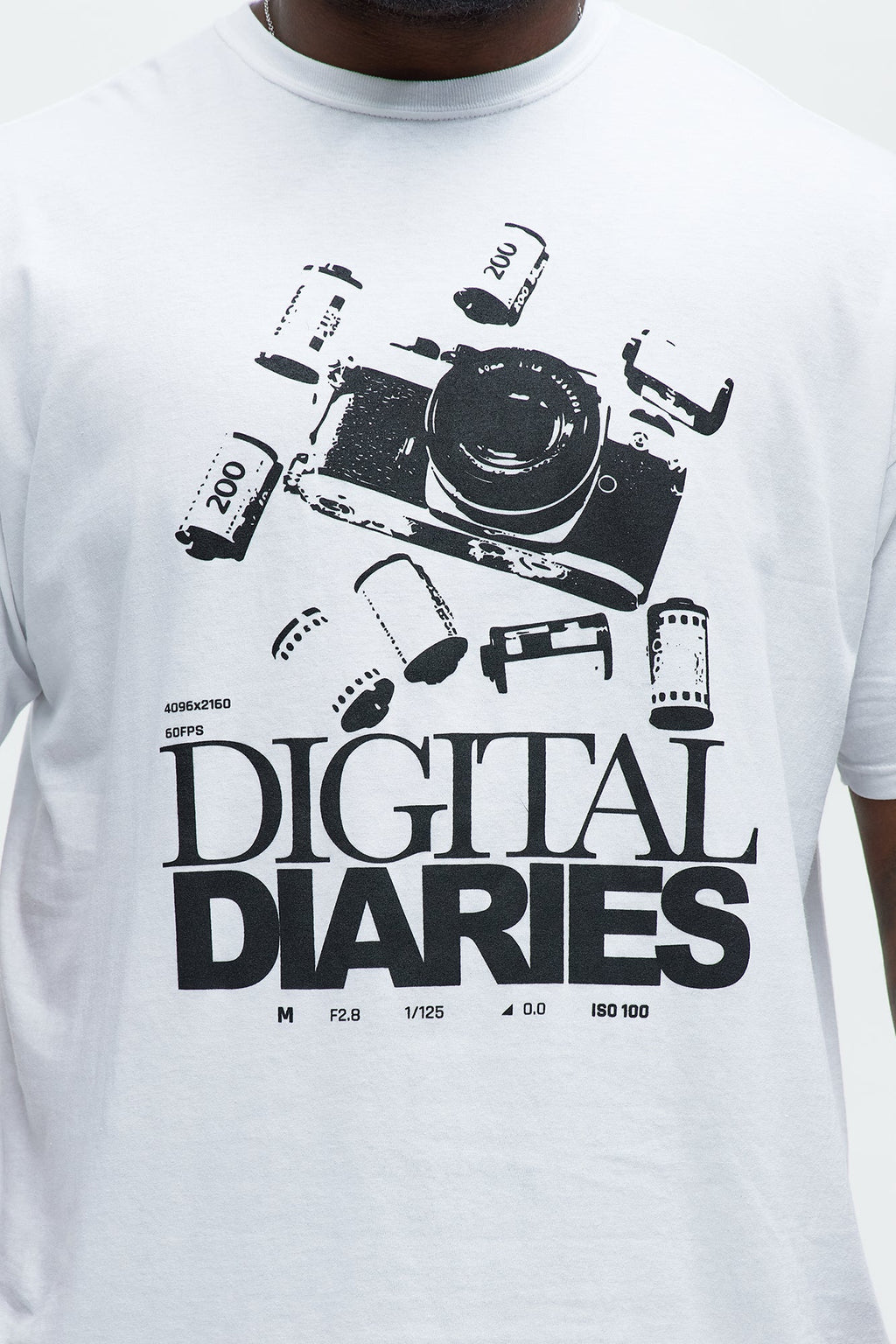 Digital Diaries Short Sleeve Tee - White