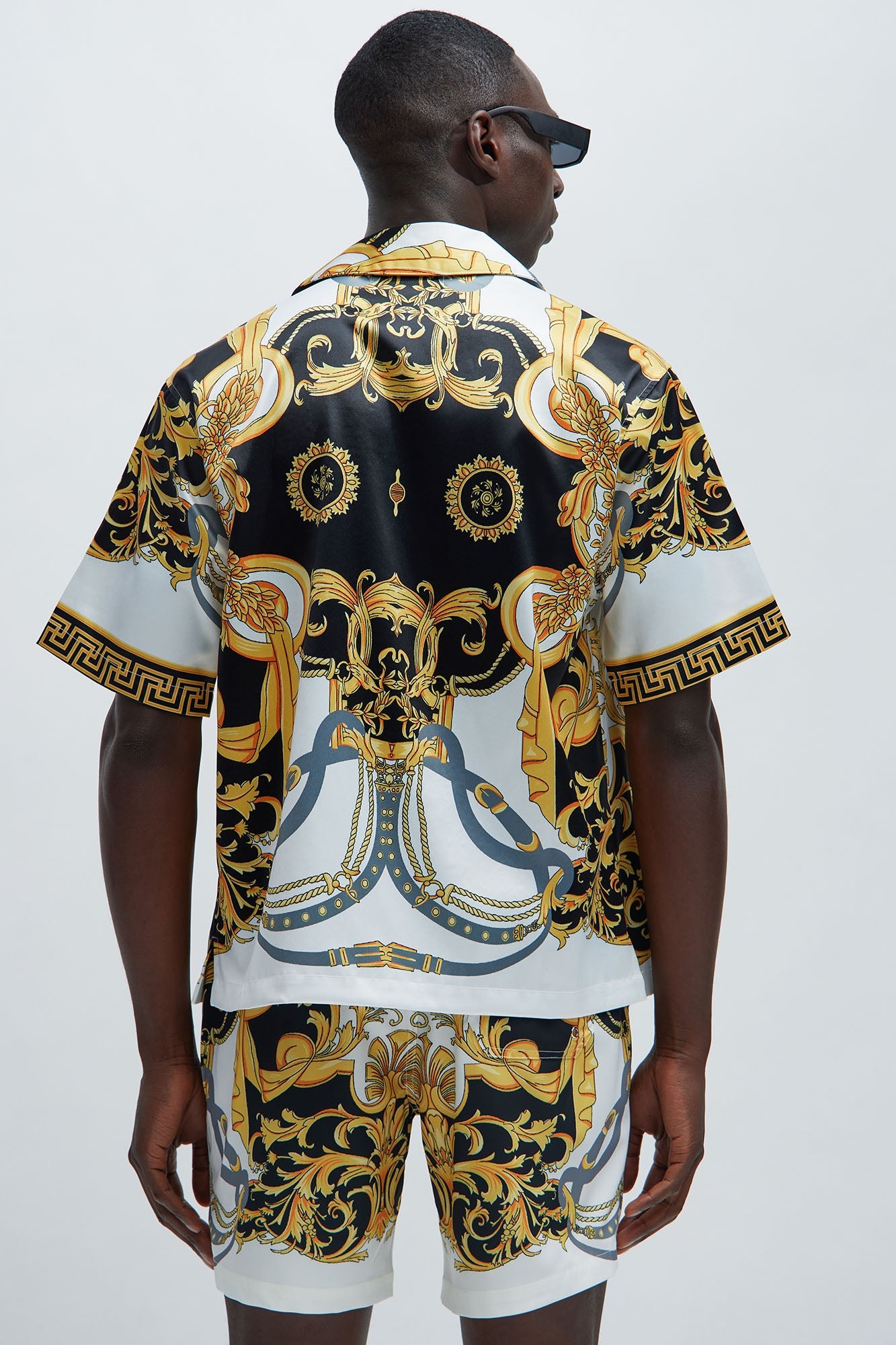 Calabria Baroque Shirt - Black/combo