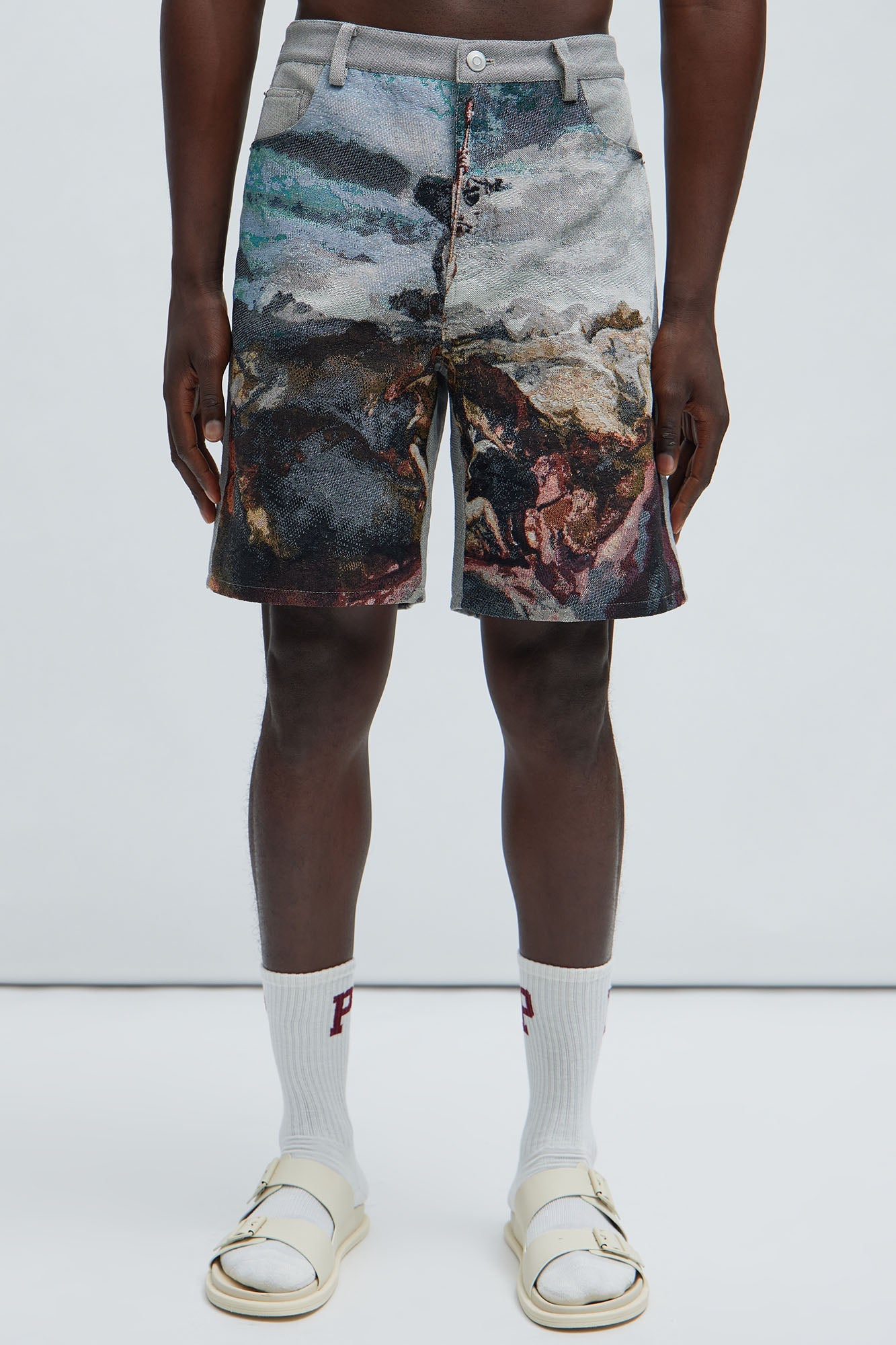 Karl Tapestry Shorts - Multi Color