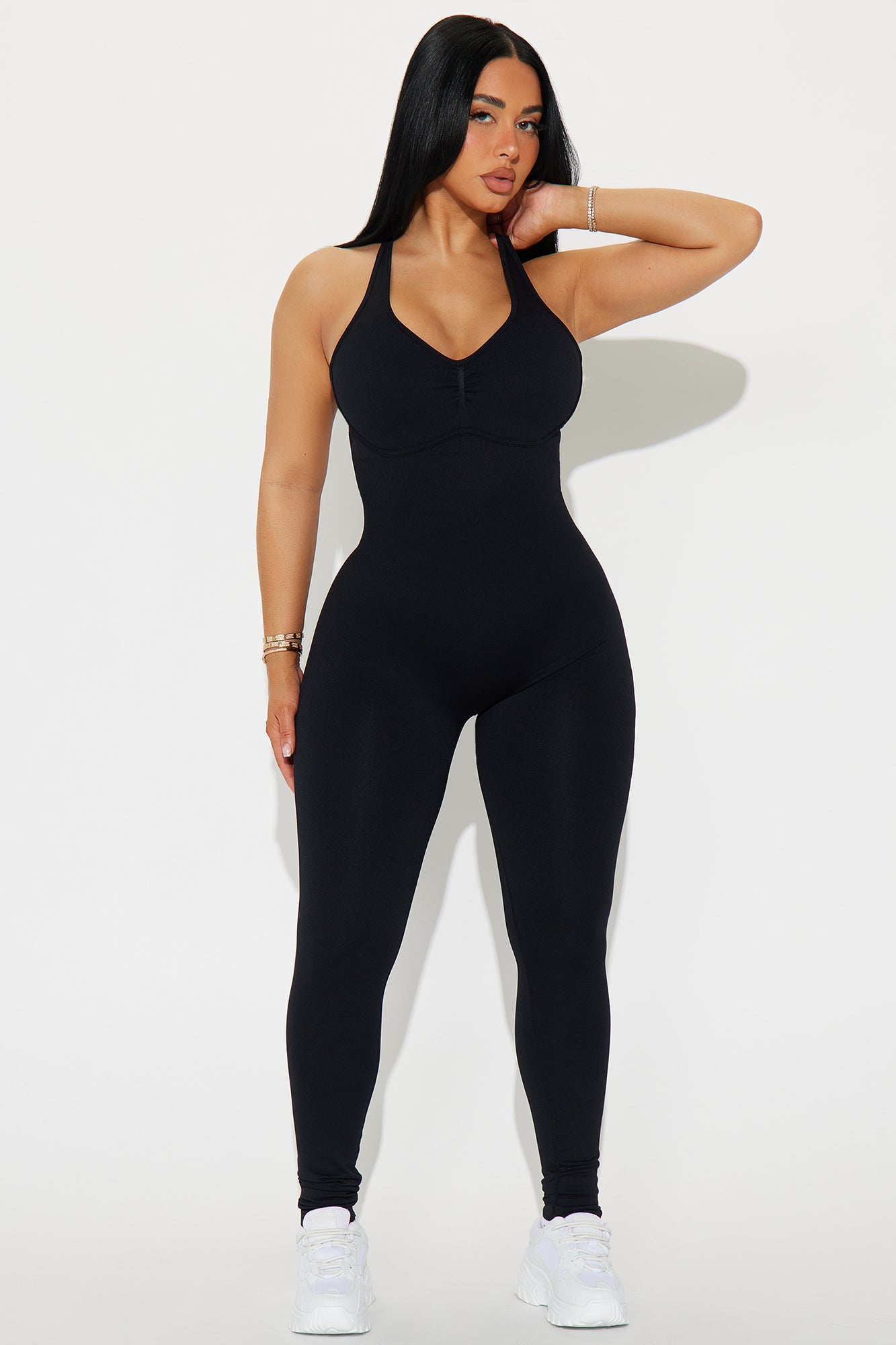 Much Attitude Seamless Active Jumpsuit - Black