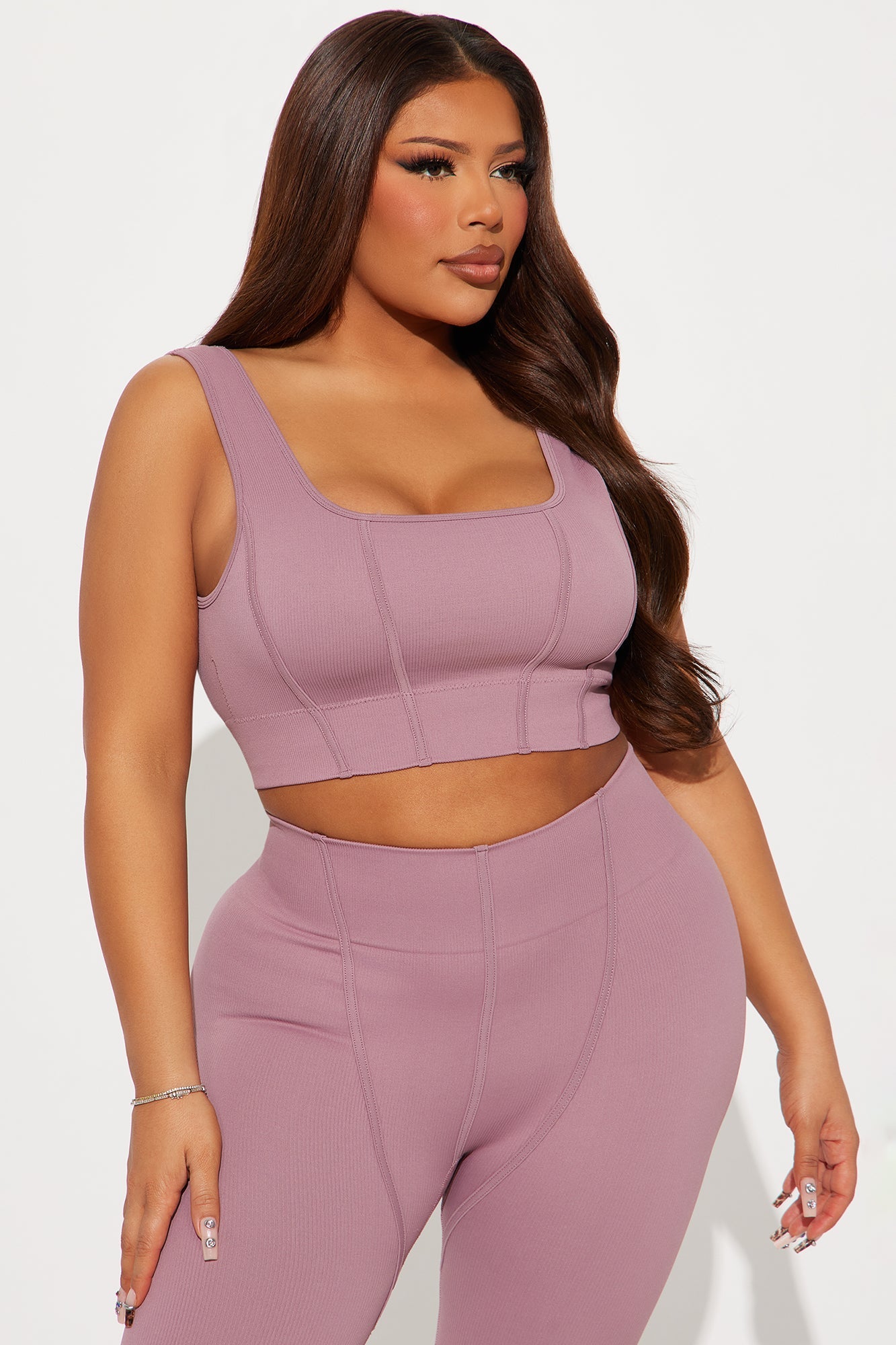 All The Right Places Seamless Active Set - Mauve