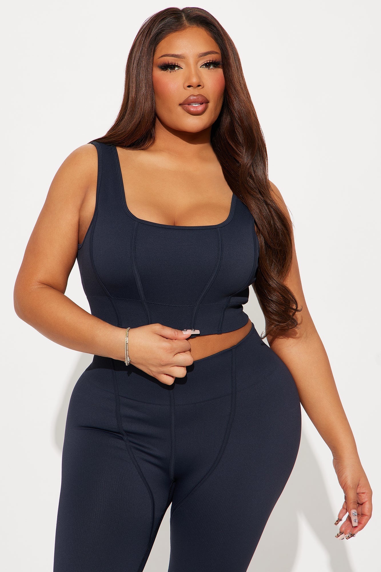All The Right Places Seamless Active Set - Midnight Blue