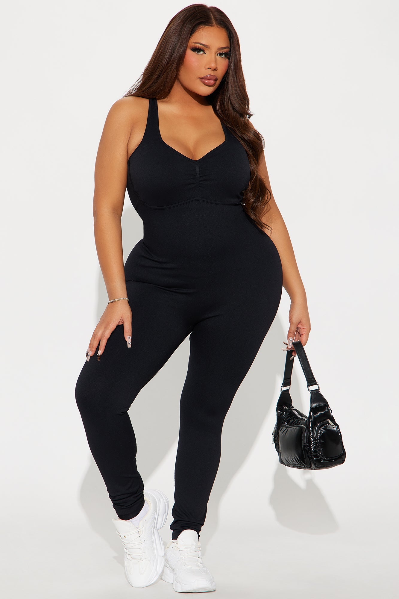 Much Attitude Seamless Active Jumpsuit - Black