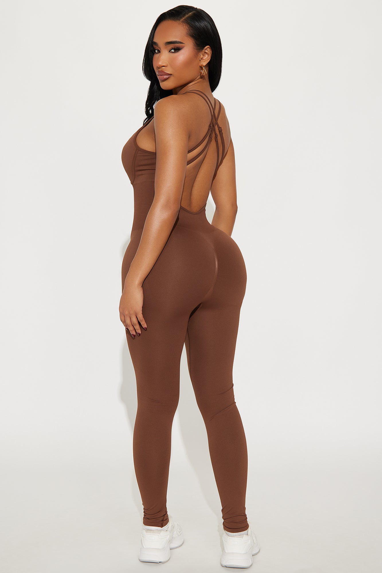 Much Attitude Seamless Active Jumpsuit - Mocha
