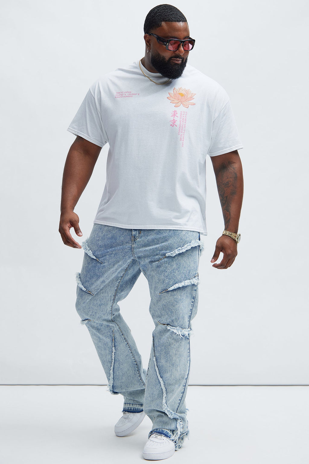 New Beginnings Lotus Short Sleeve Tee - White