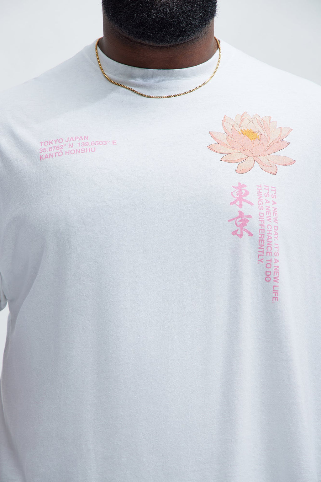 New Beginnings Lotus Short Sleeve Tee - White