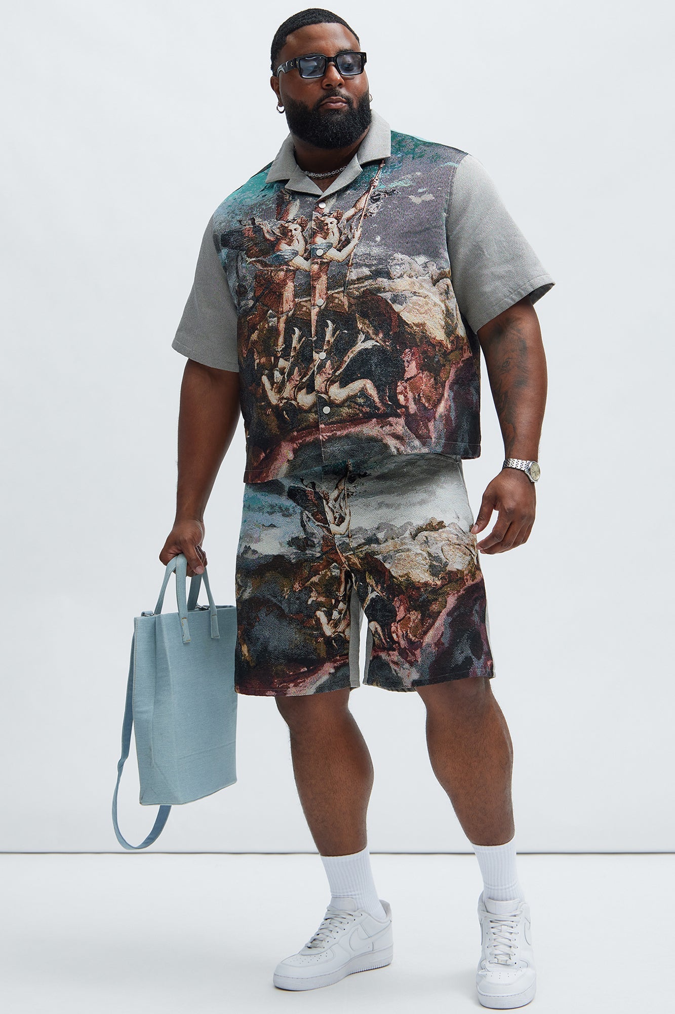 Karl Tapestry Shorts - Multi Color