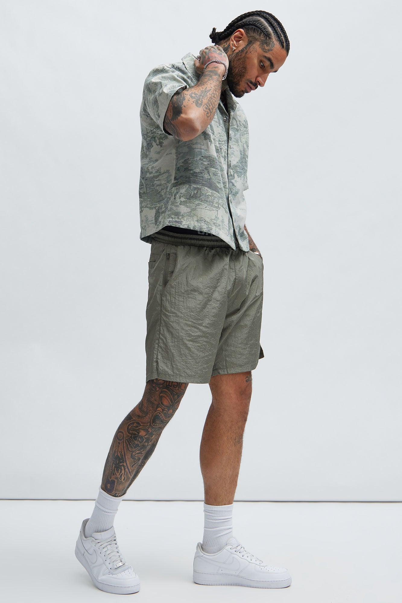Bro Down Shorts - Sage