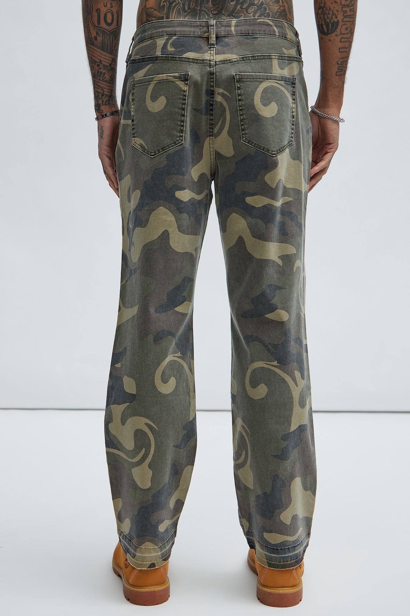 Won't Do Camo Straight Pants - Camouflage