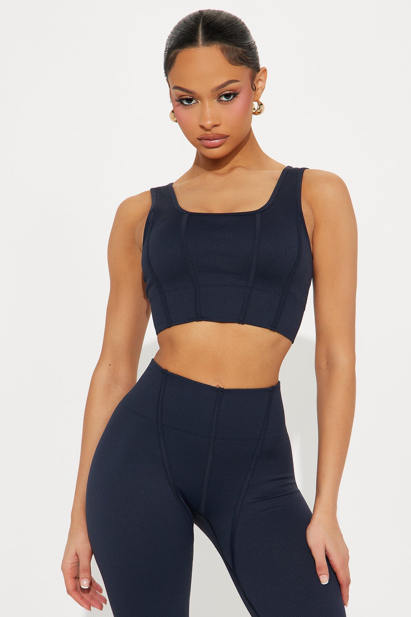 All The Right Places Seamless Active Set - Midnight Blue