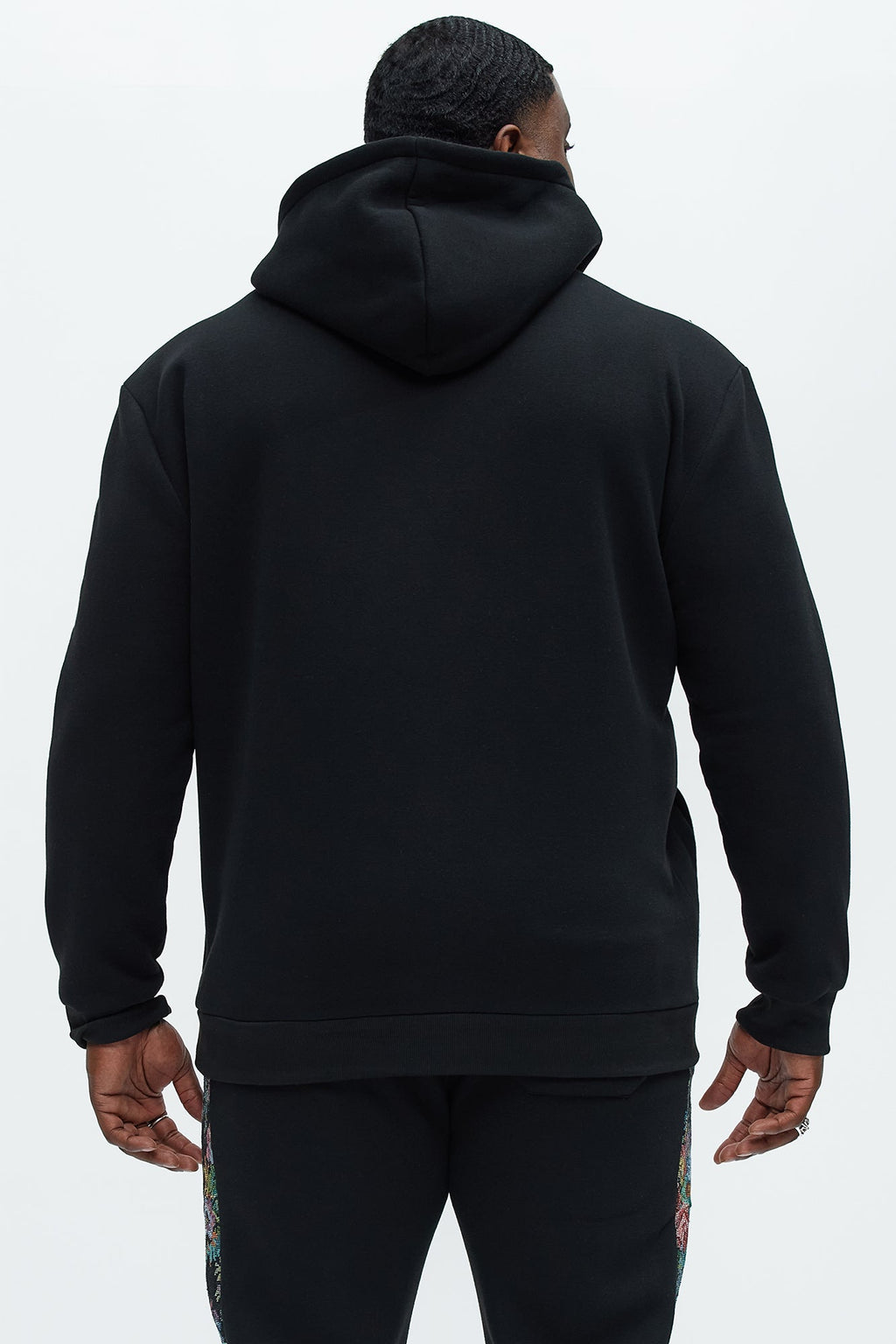 Trust No One Tapestry Hoodie - Black