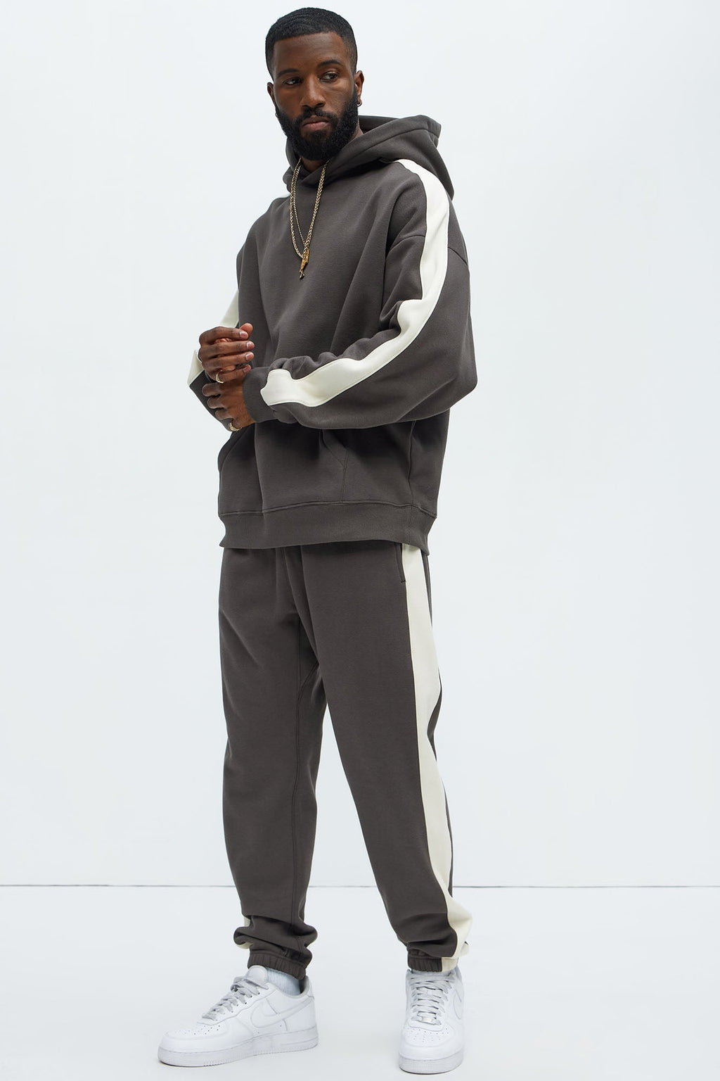 Tyson Heavyweight Striped Jogger - Olive