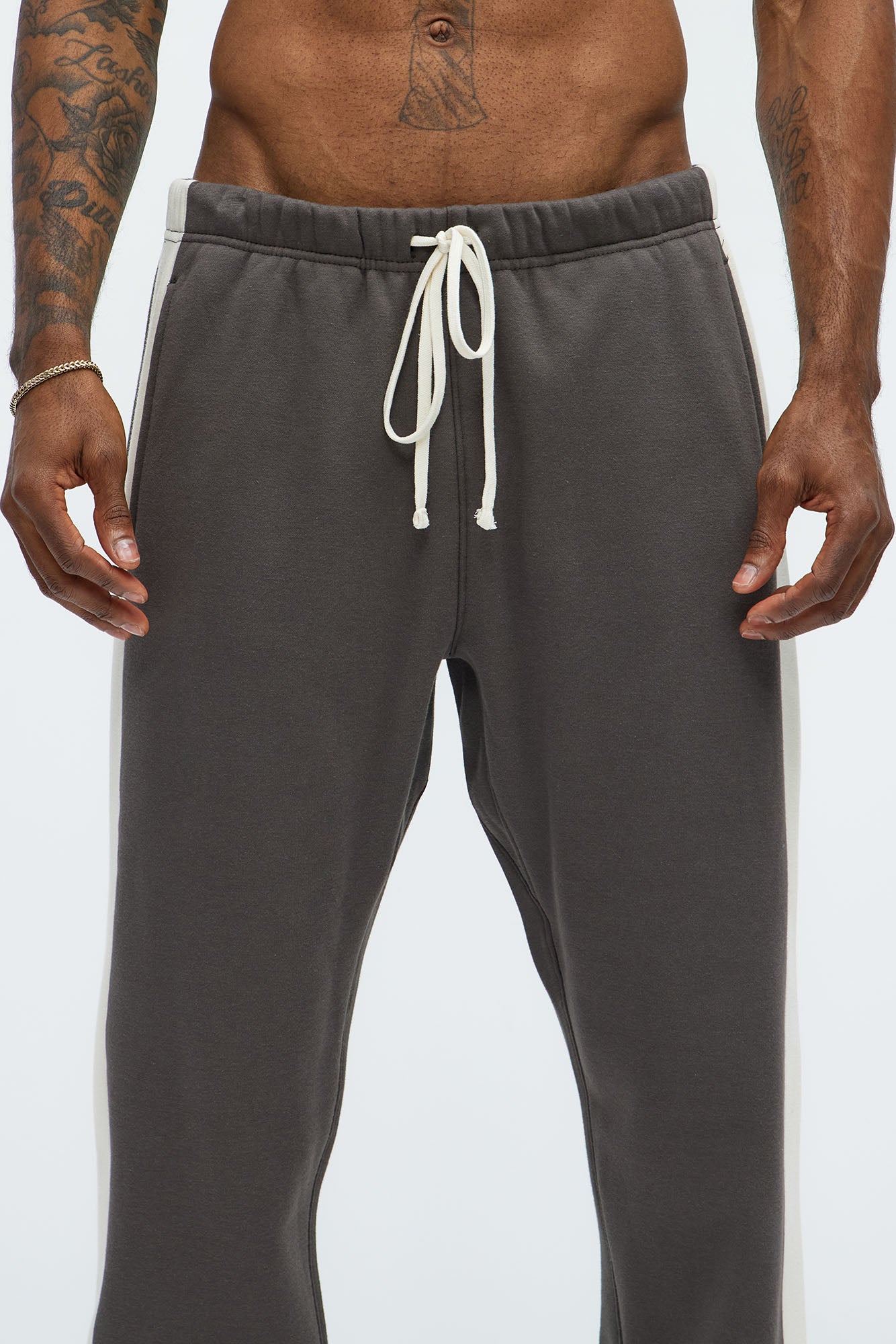 Tyson Heavyweight Striped Jogger - Olive