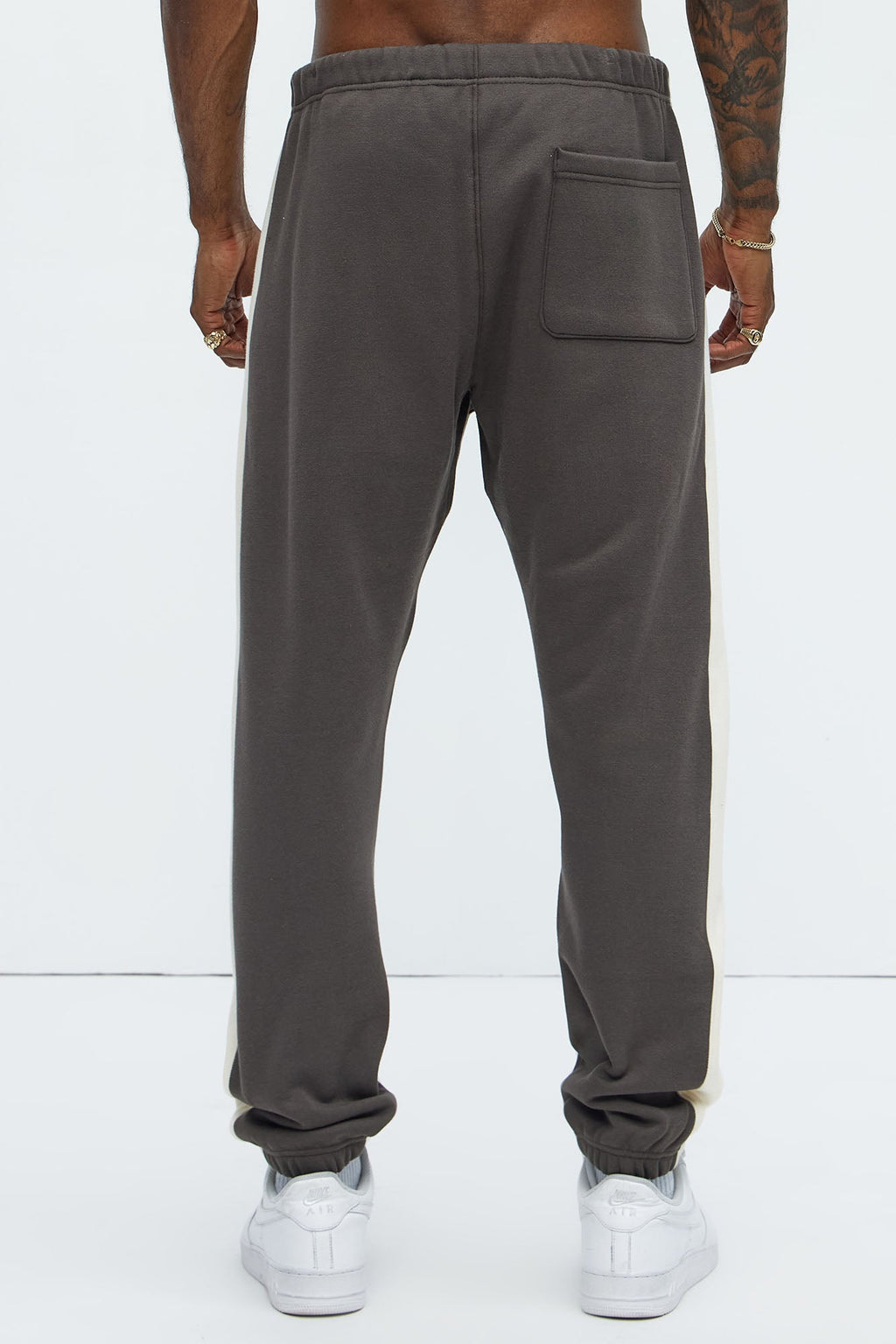 Tyson Heavyweight Striped Jogger - Olive