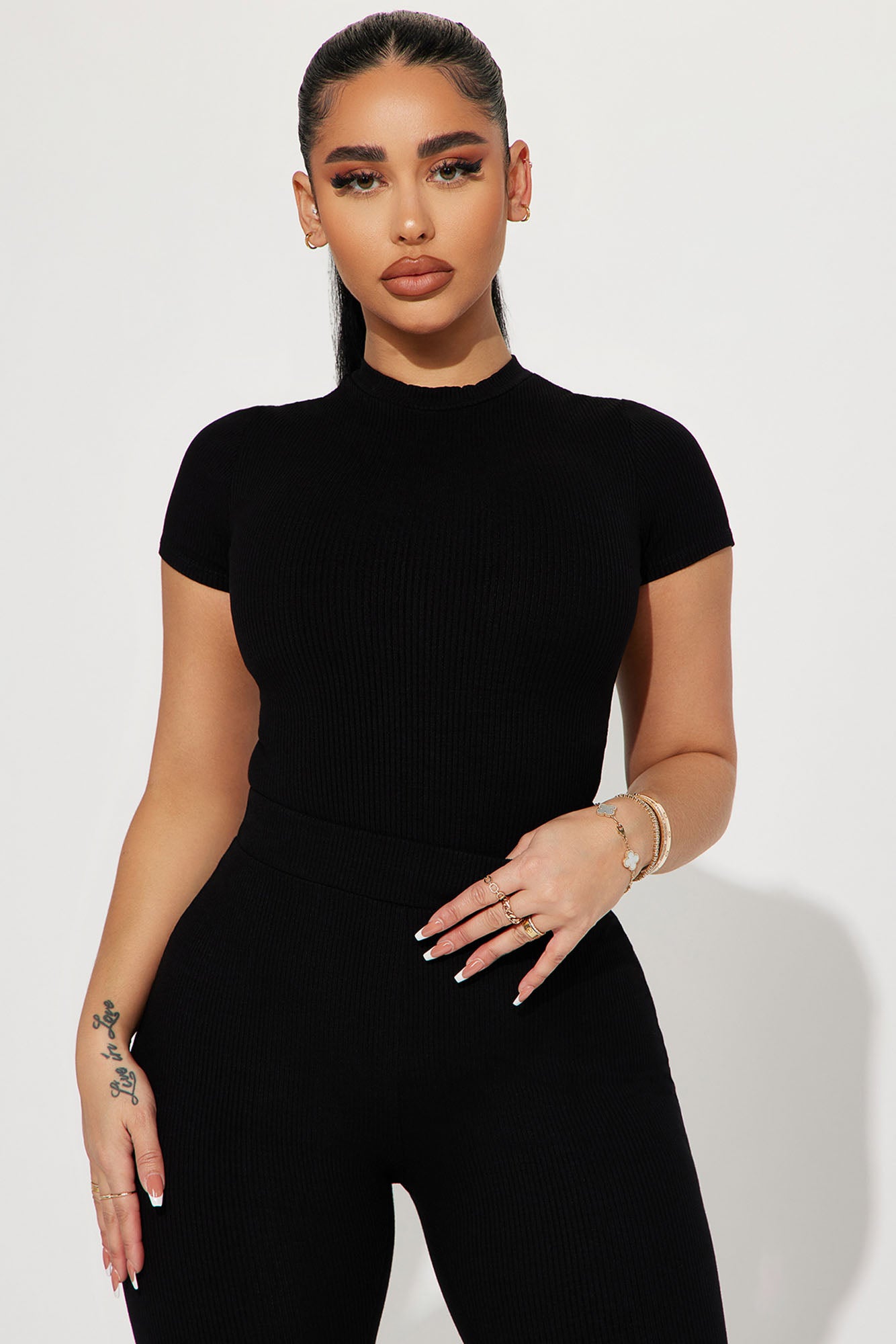 Kylie Snatched Bodysuit - Black