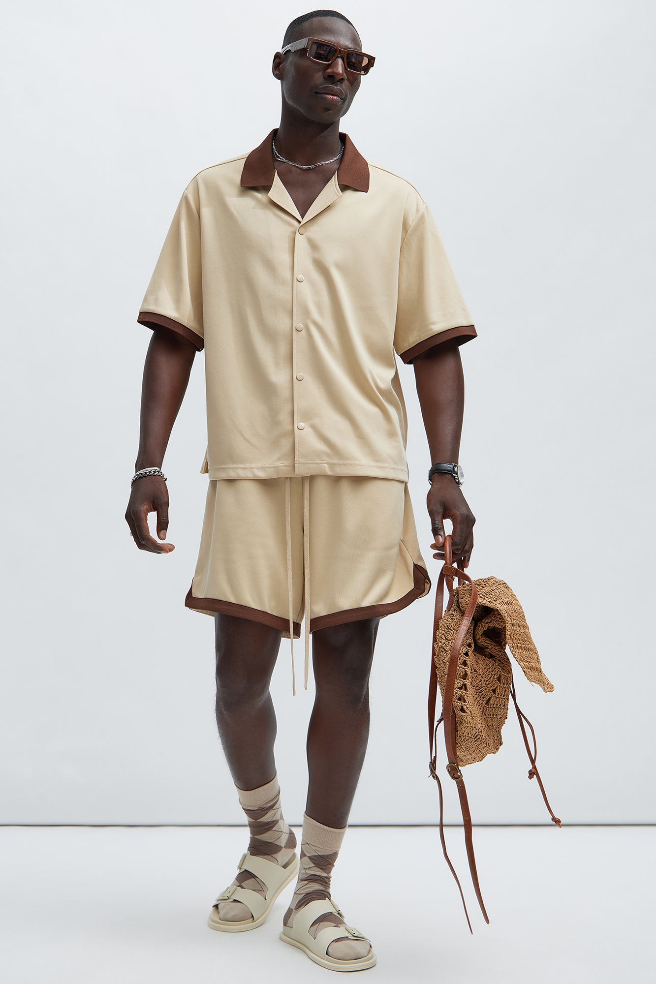 Kingpin Warmup Shorts - Tan