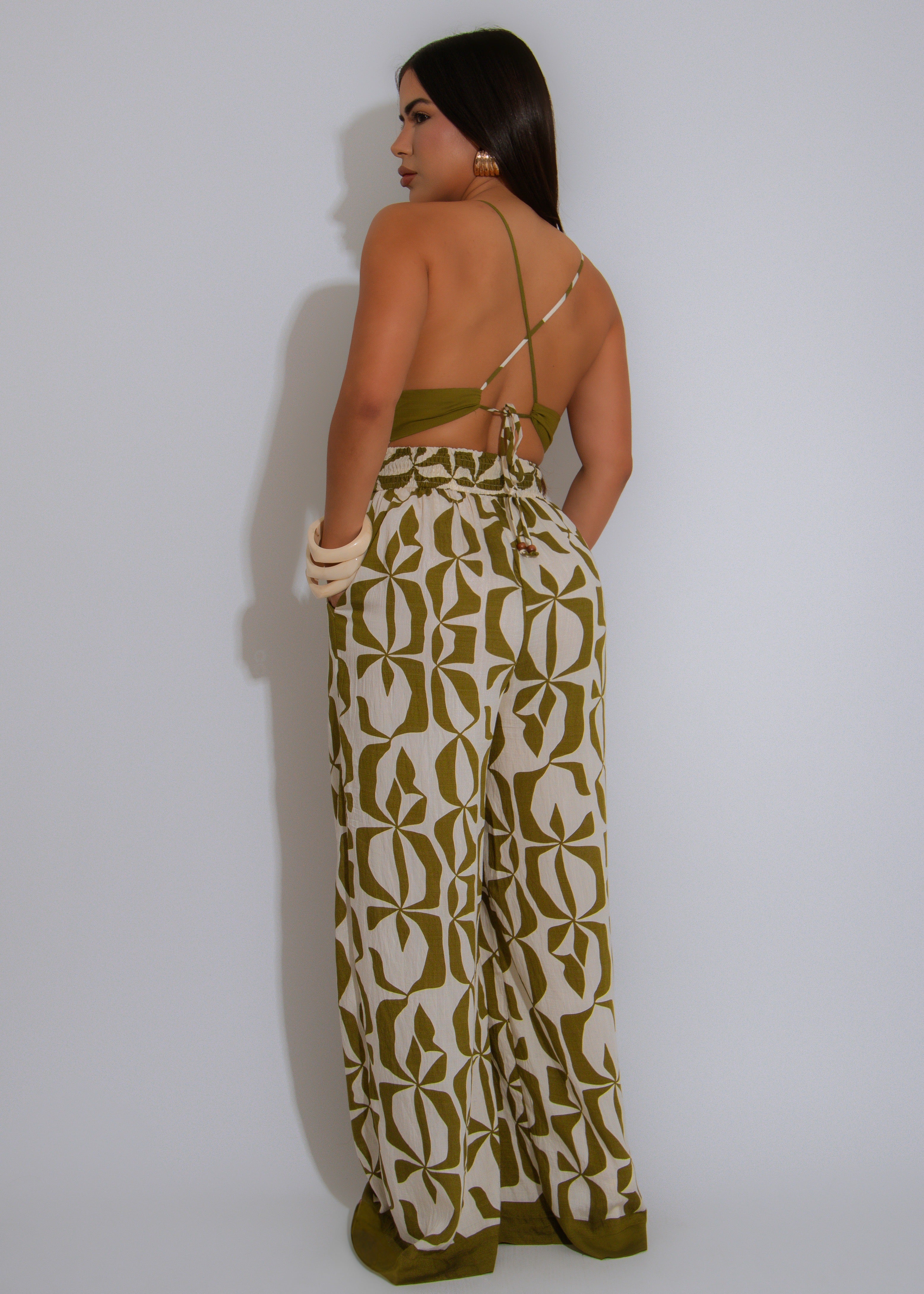 Weekend Away Jumpsuit Green