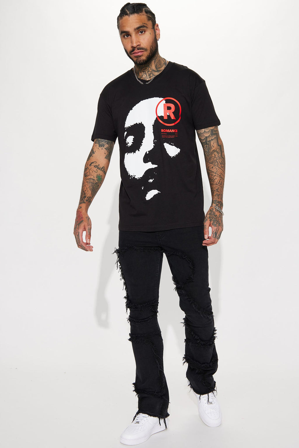 Romance Short Sleeve Tee - Black
