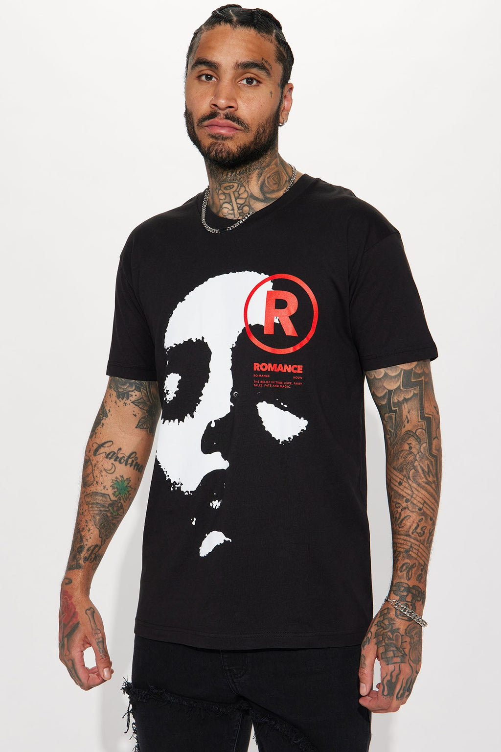 Romance Short Sleeve Tee - Black