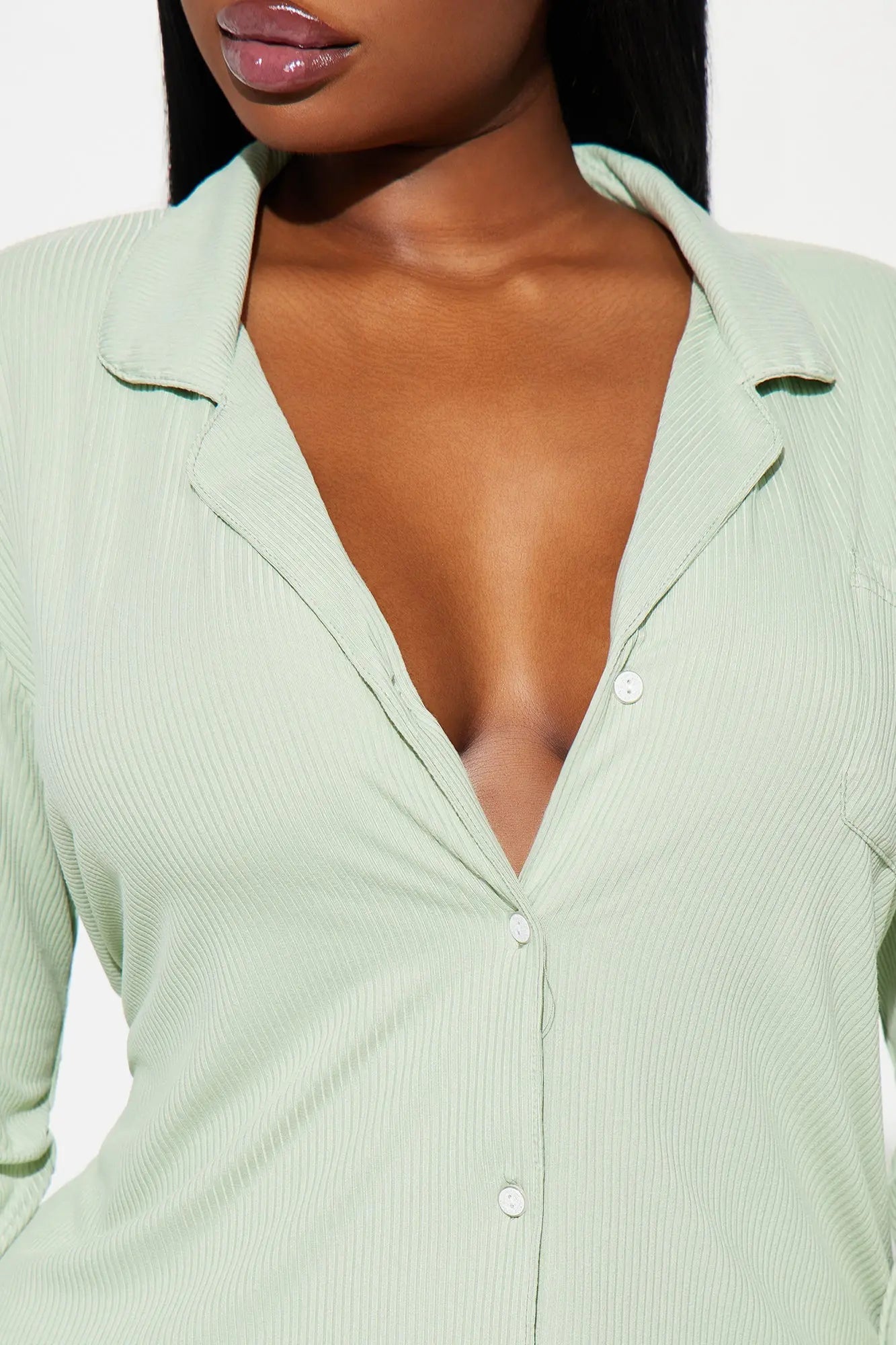Lounging Around PJ Sleep Shirt - Sage 