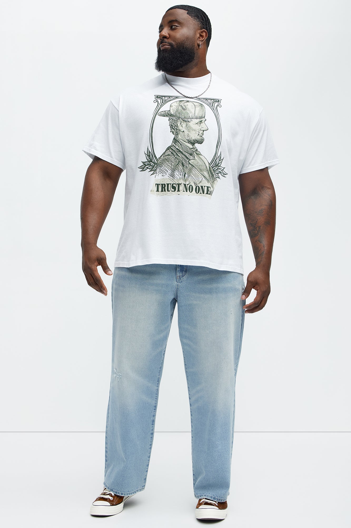 All About The Abrahams Short Sleeve Tee - White