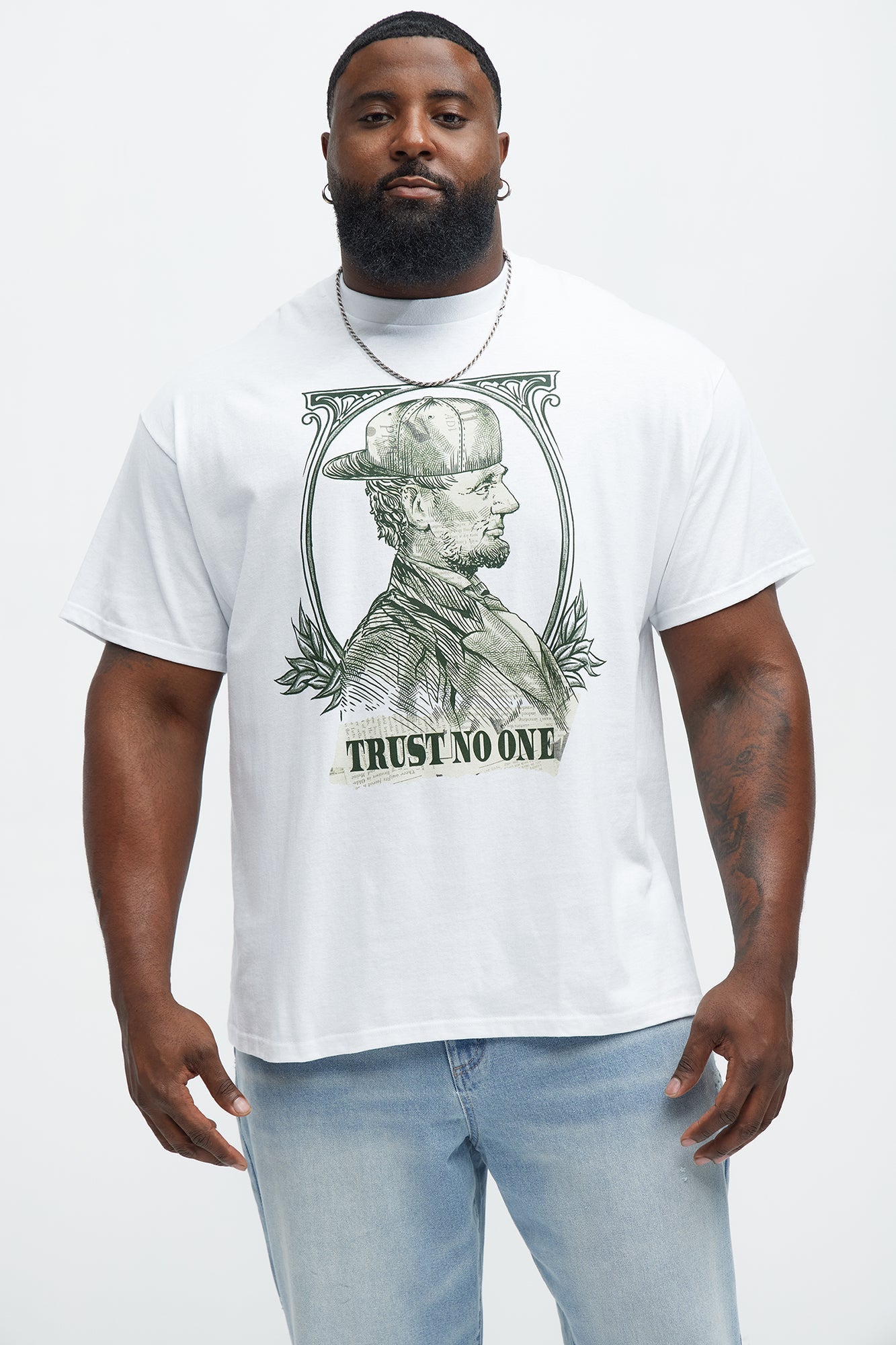 All About The Abrahams Short Sleeve Tee - White