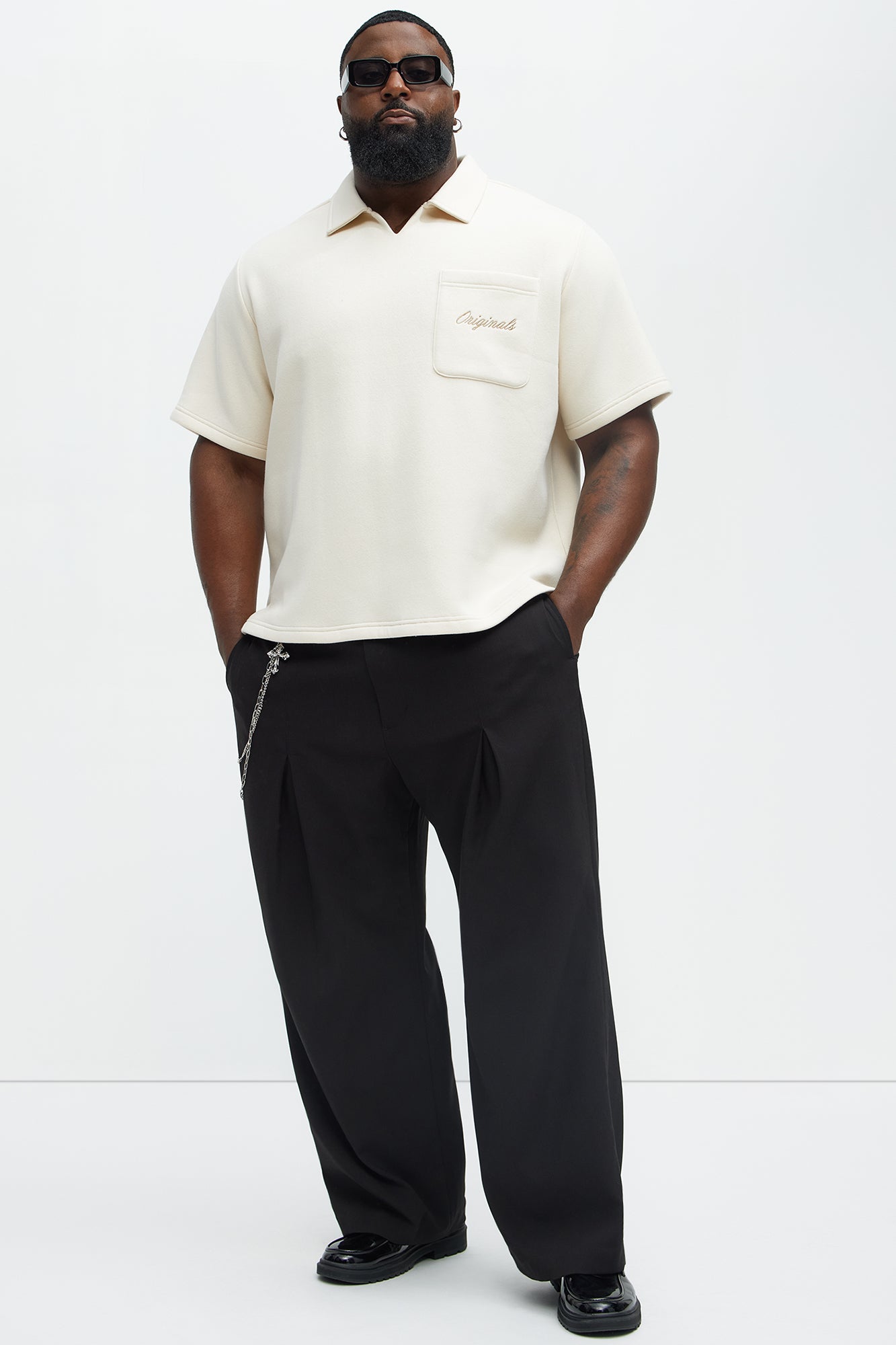 Tyson Happy Mistake Short Sleeve Polo - Cream