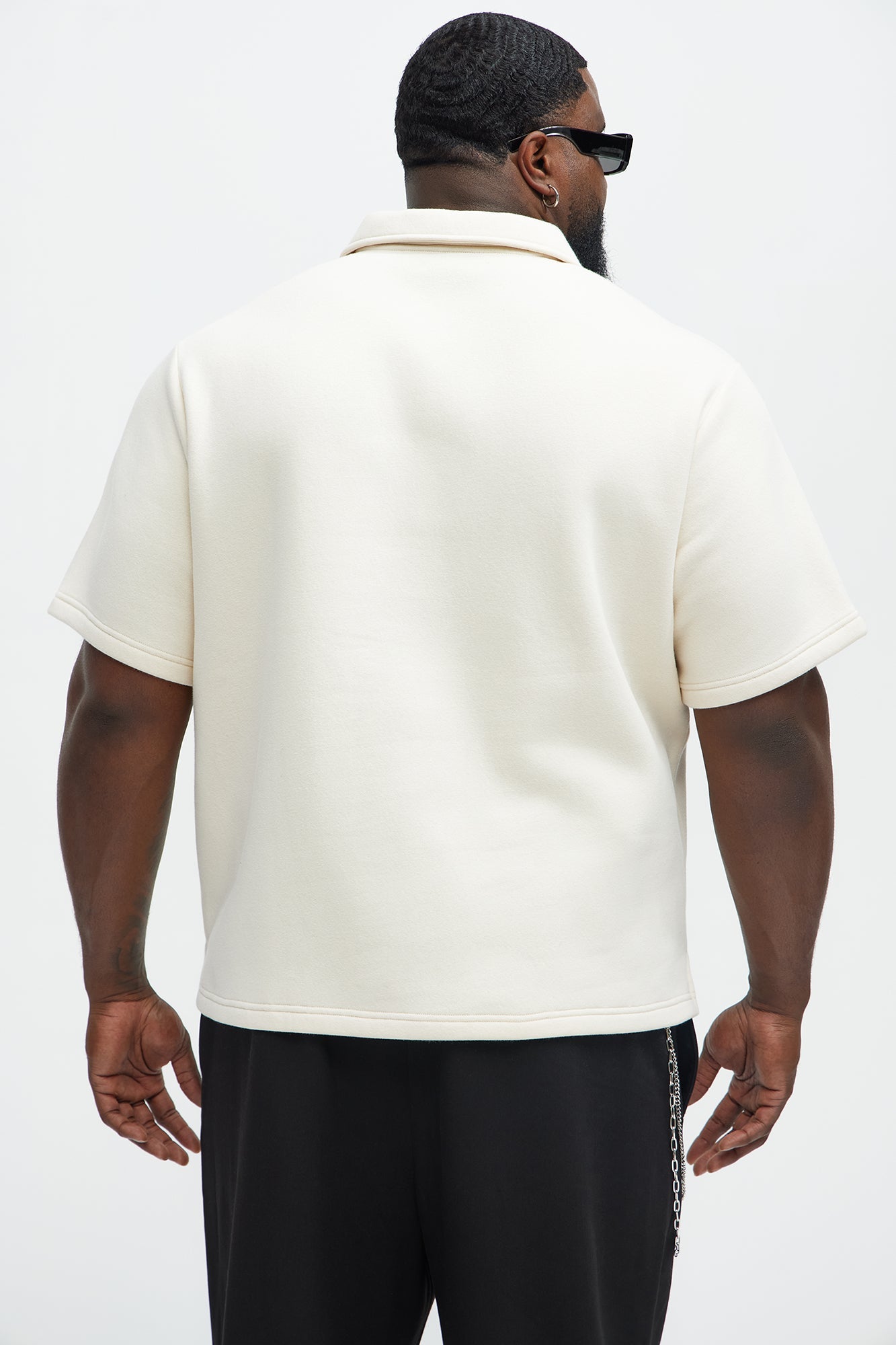 Tyson Happy Mistake Short Sleeve Polo - Cream