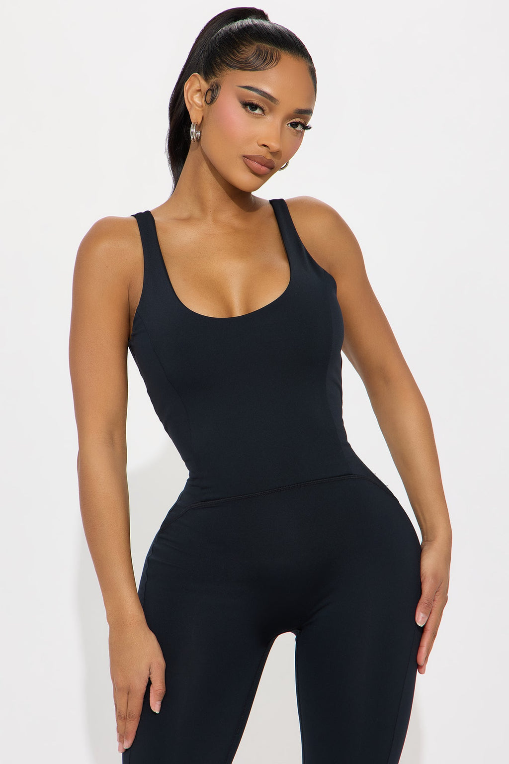 Match Set Elevate Active Jumpsuit - Black