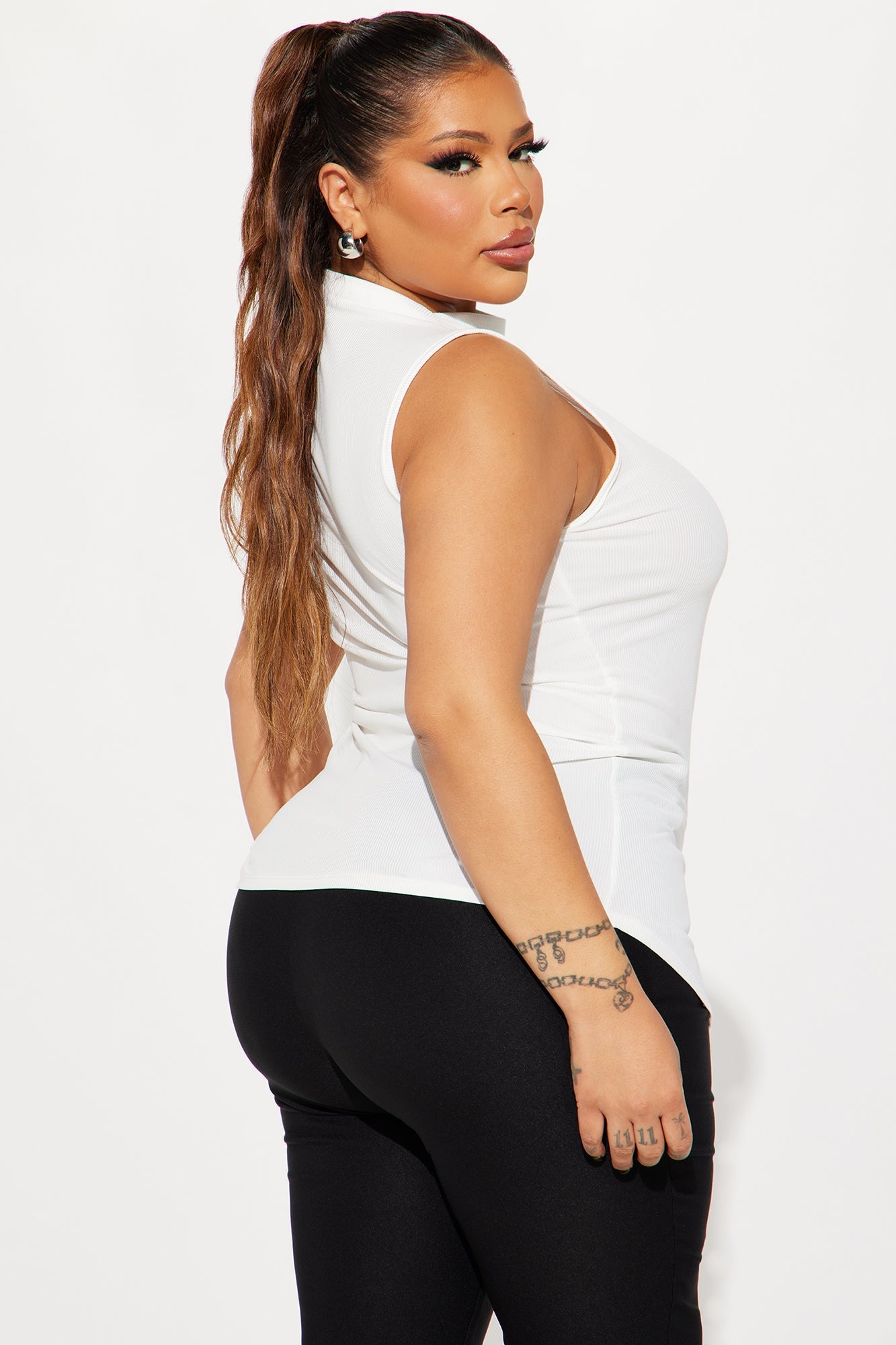 Harmony Sleeveless Top - Ivory