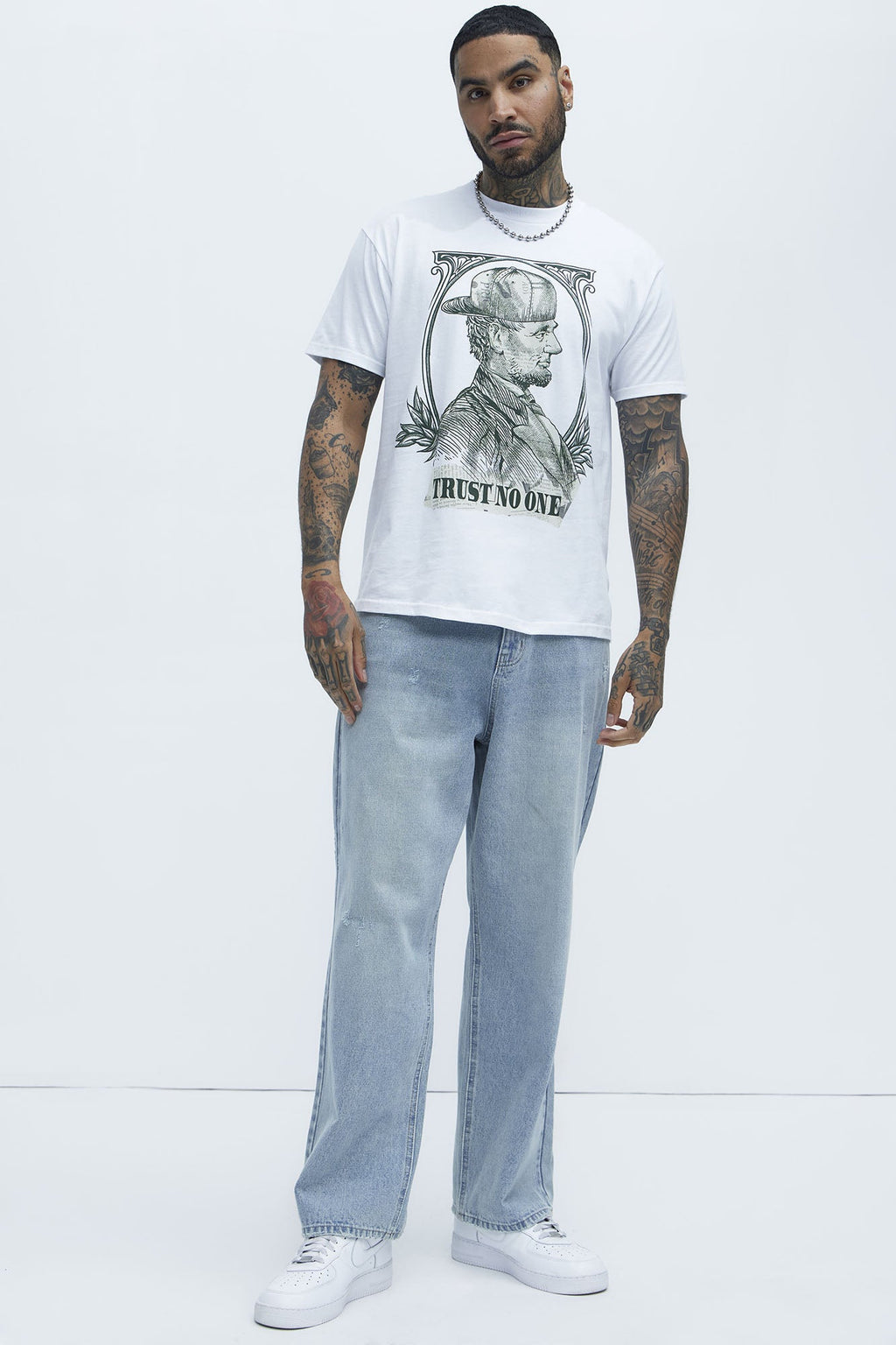All About The Abrahams Short Sleeve Tee - White